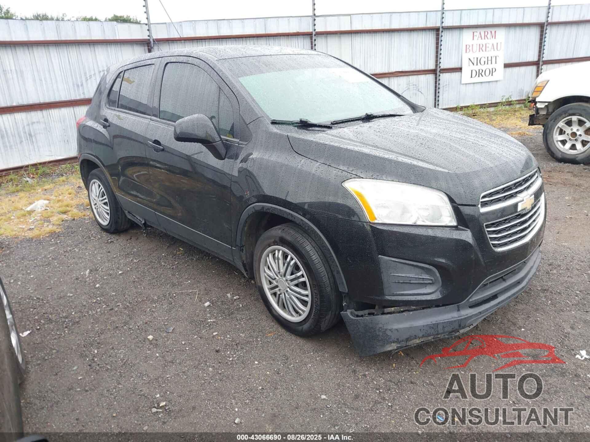 CHEVROLET TRAX 2016 - KL7CJKSB8GB705273