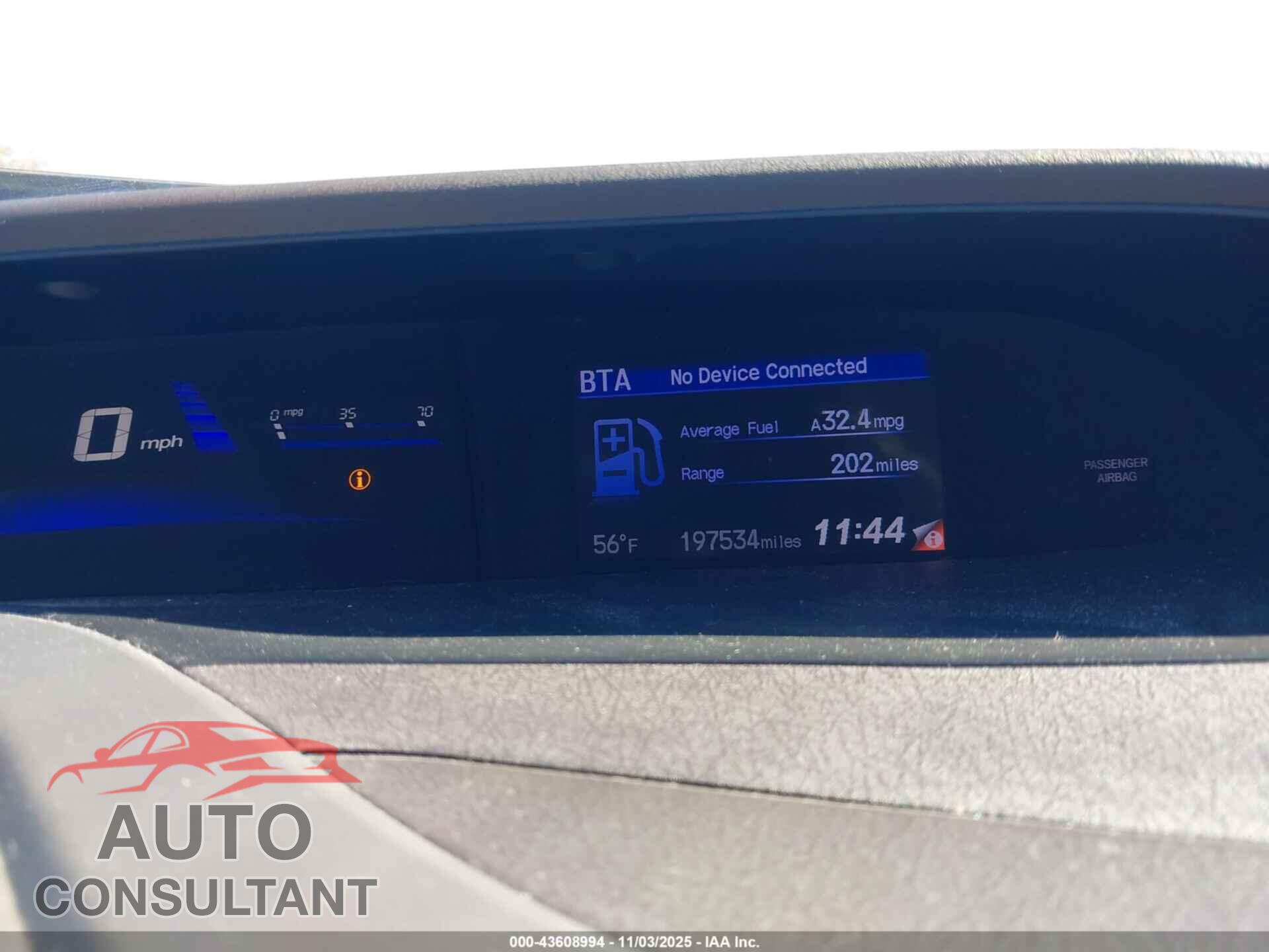 HONDA CIVIC 2012 - 19XFB2F88CE025723