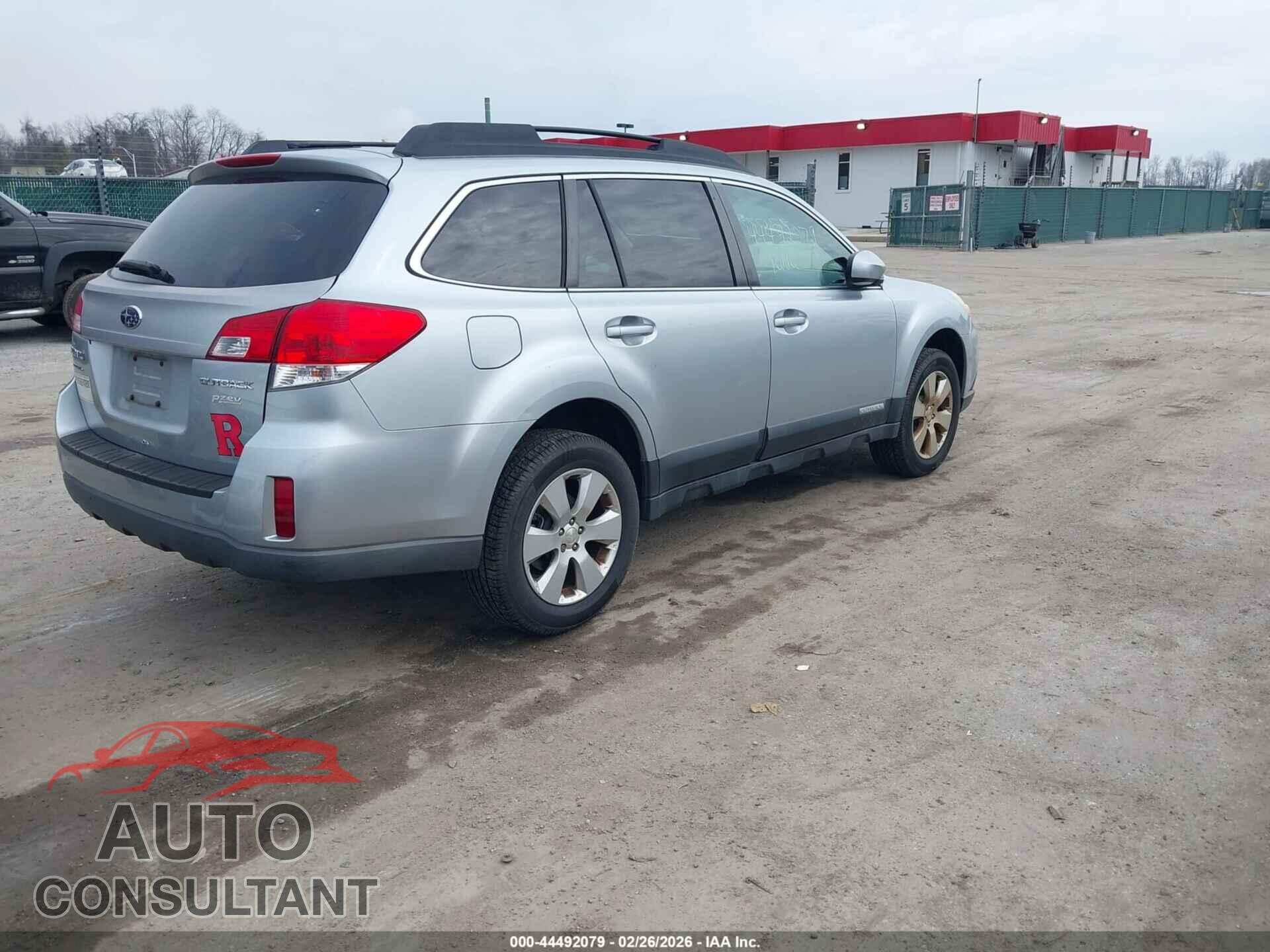 SUBARU OUTBACK 2012 - 4S4BRBCC2C3290675