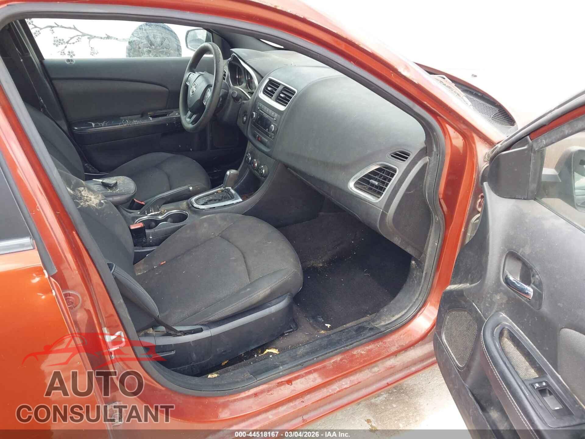 DODGE AVENGER 2012 - 1C3CDZAB2CN216823