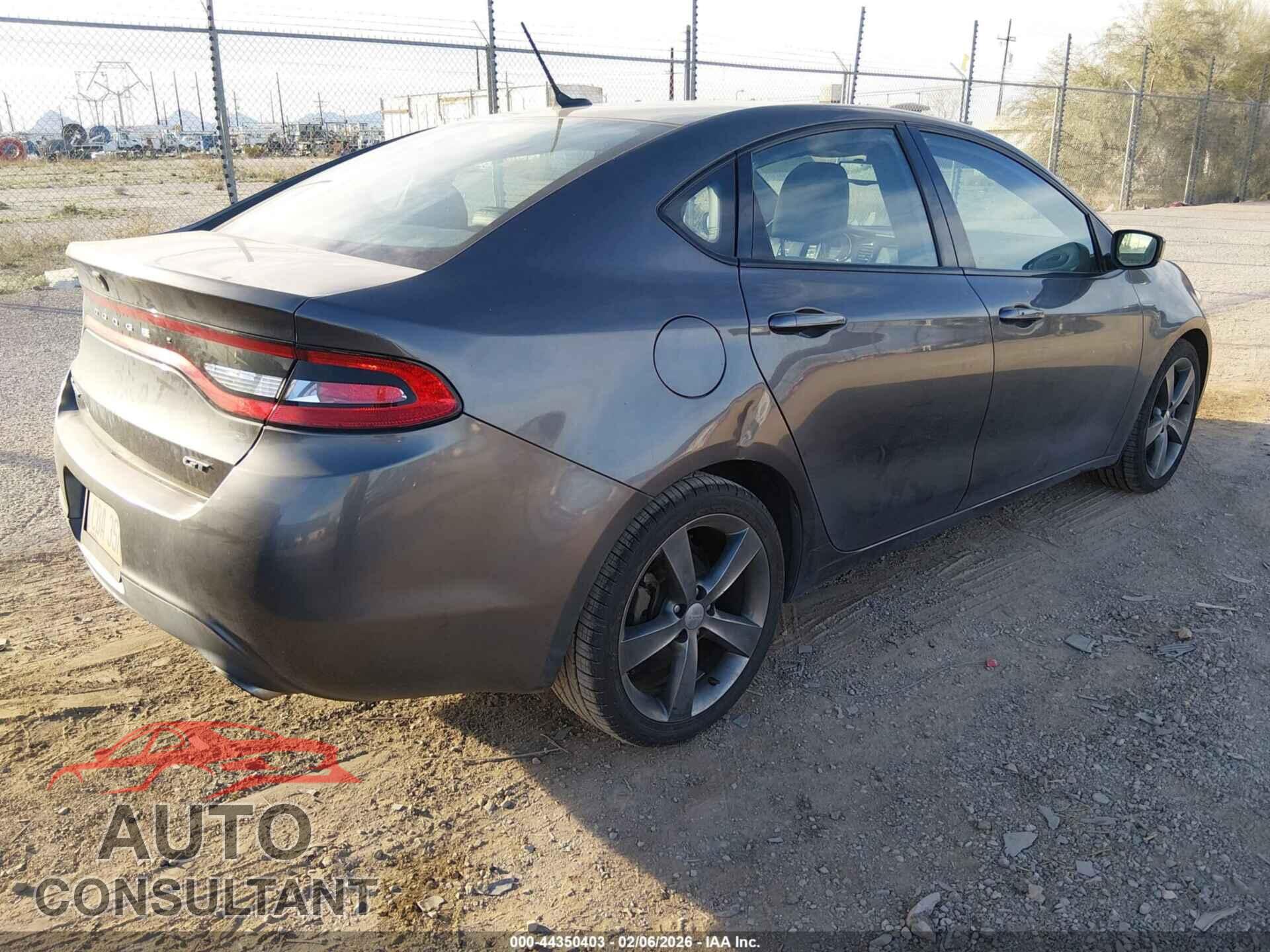 DODGE DART 2015 - 1C3CDFEB3FD243922