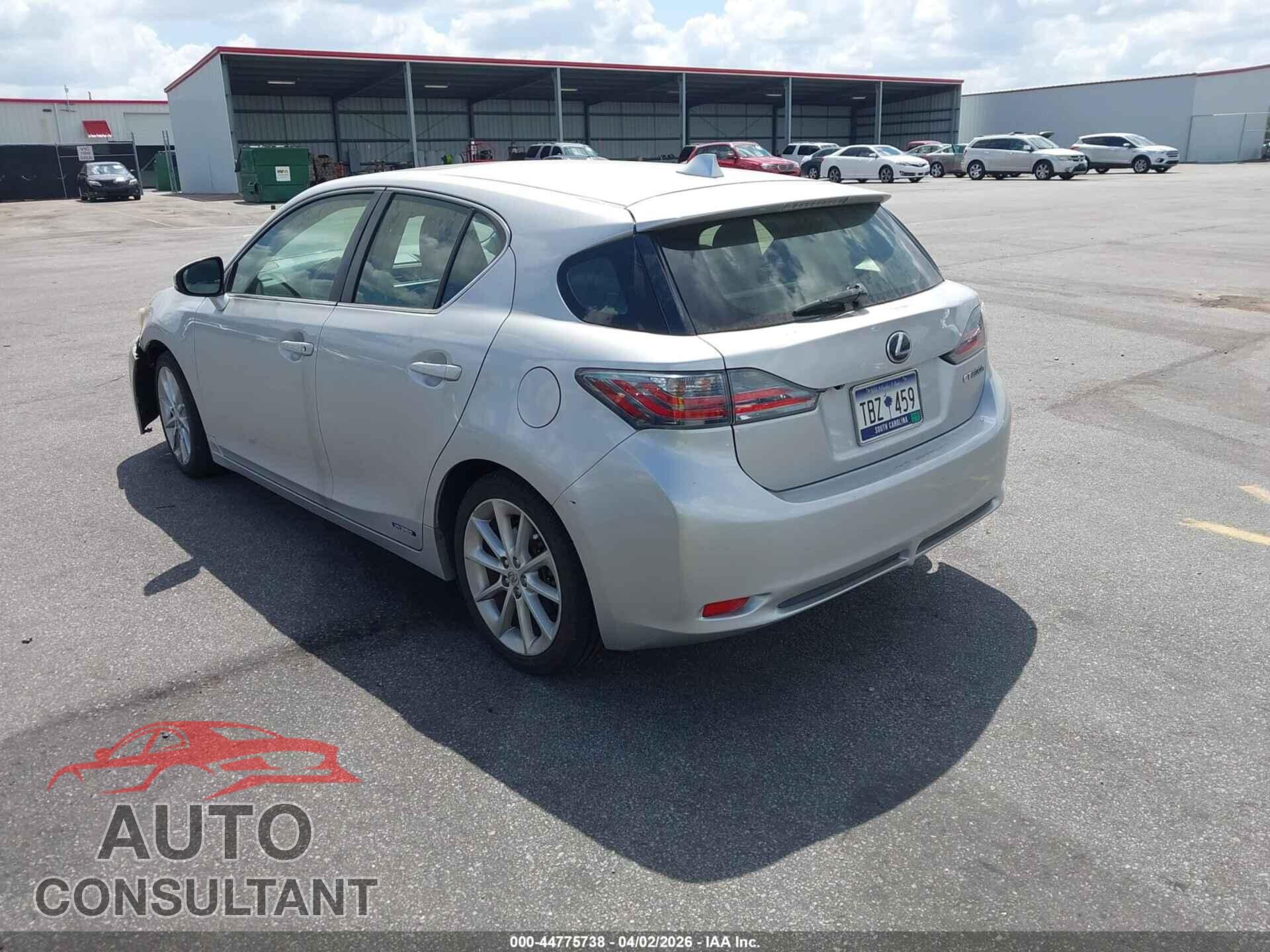 LEXUS CT 200H 2012 - JTHKD5BH3C2081189