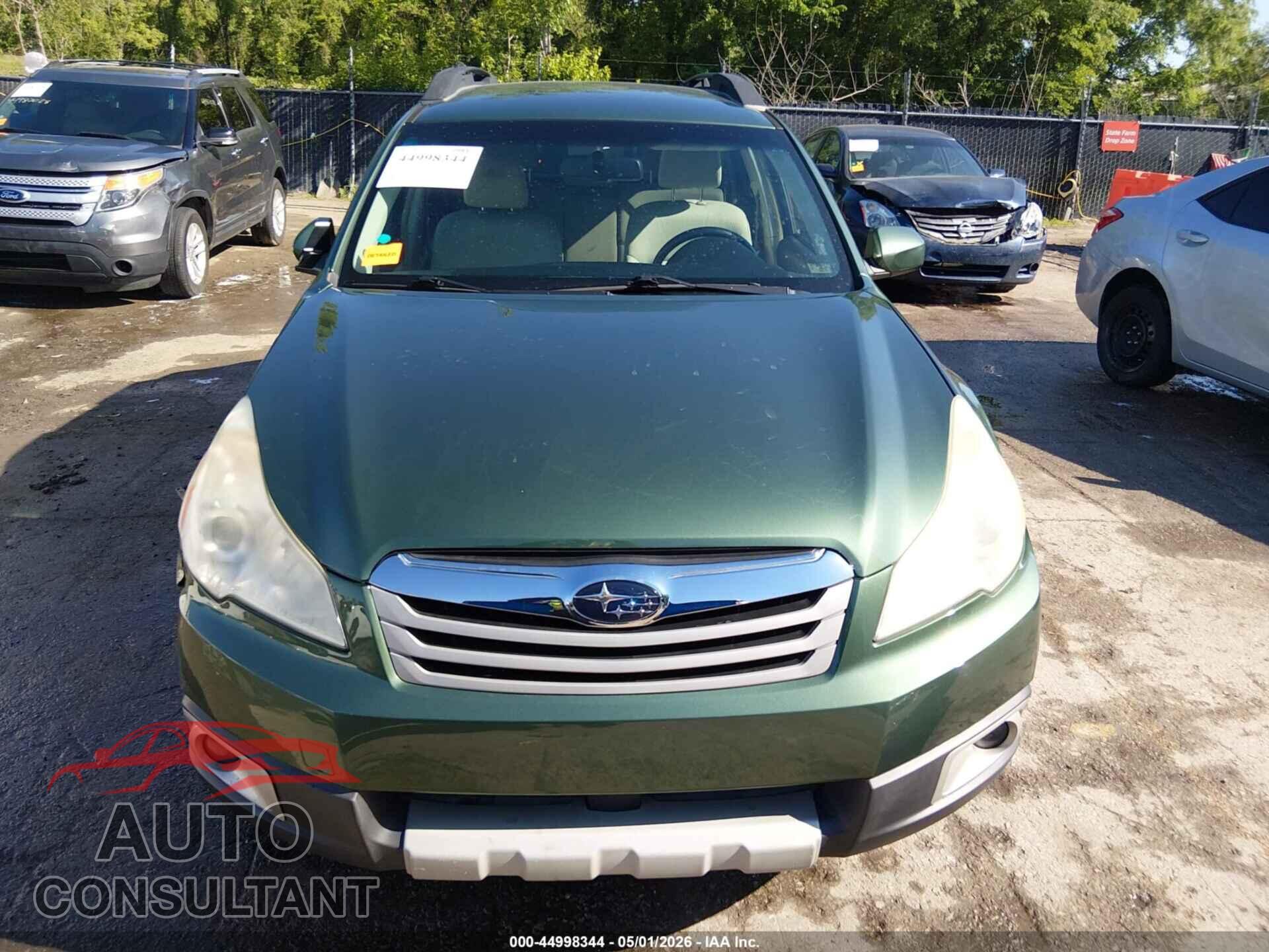 SUBARU OUTBACK 2012 - 4S4BRCCC2C3289421