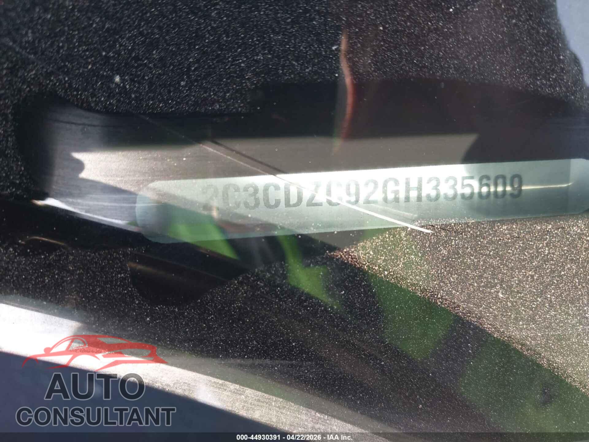 DODGE CHALLENGER 2016 - 2C3CDZC92GH335609