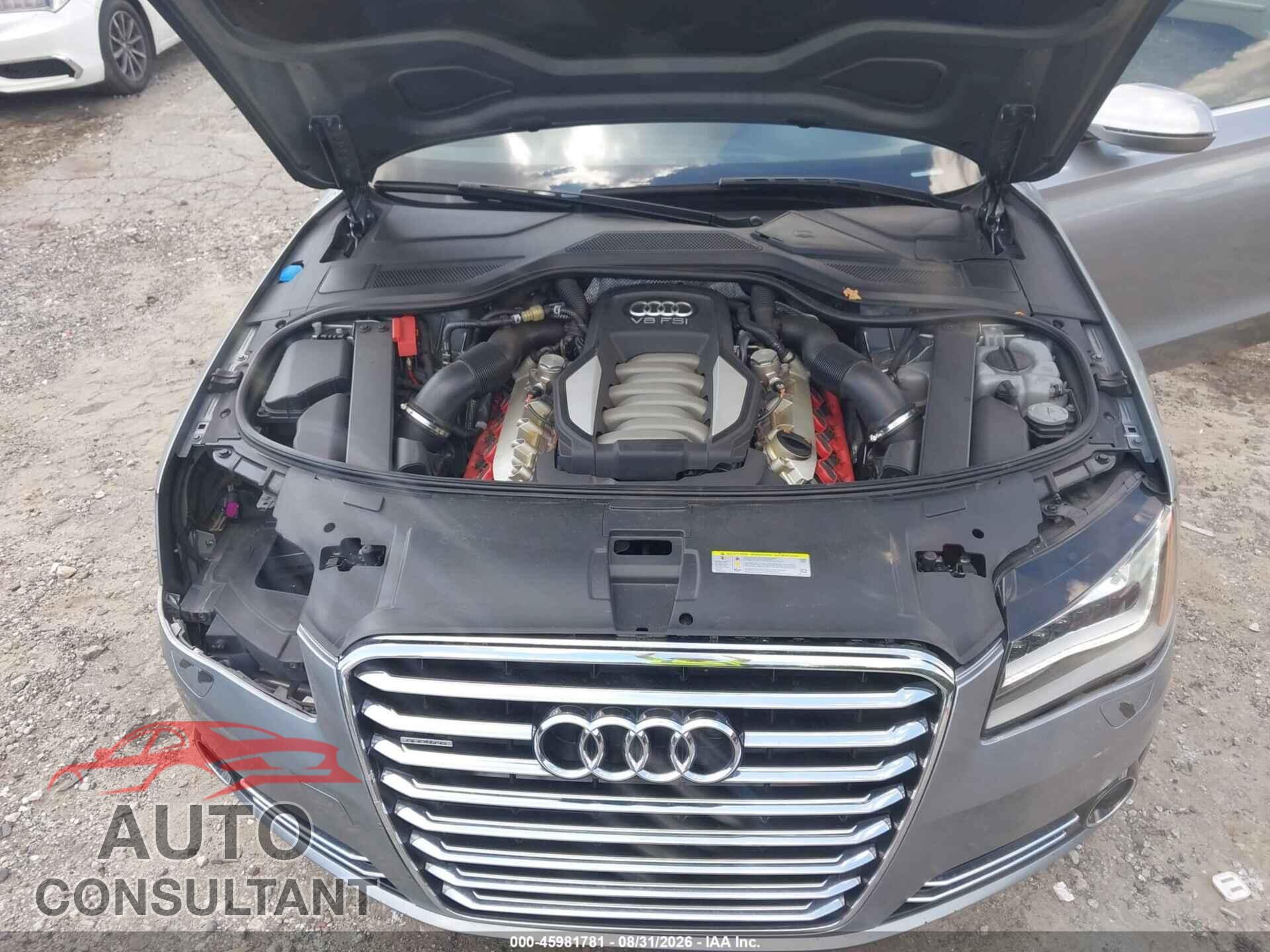 AUDI A8 2012 - WAUAVAFD6CN032736