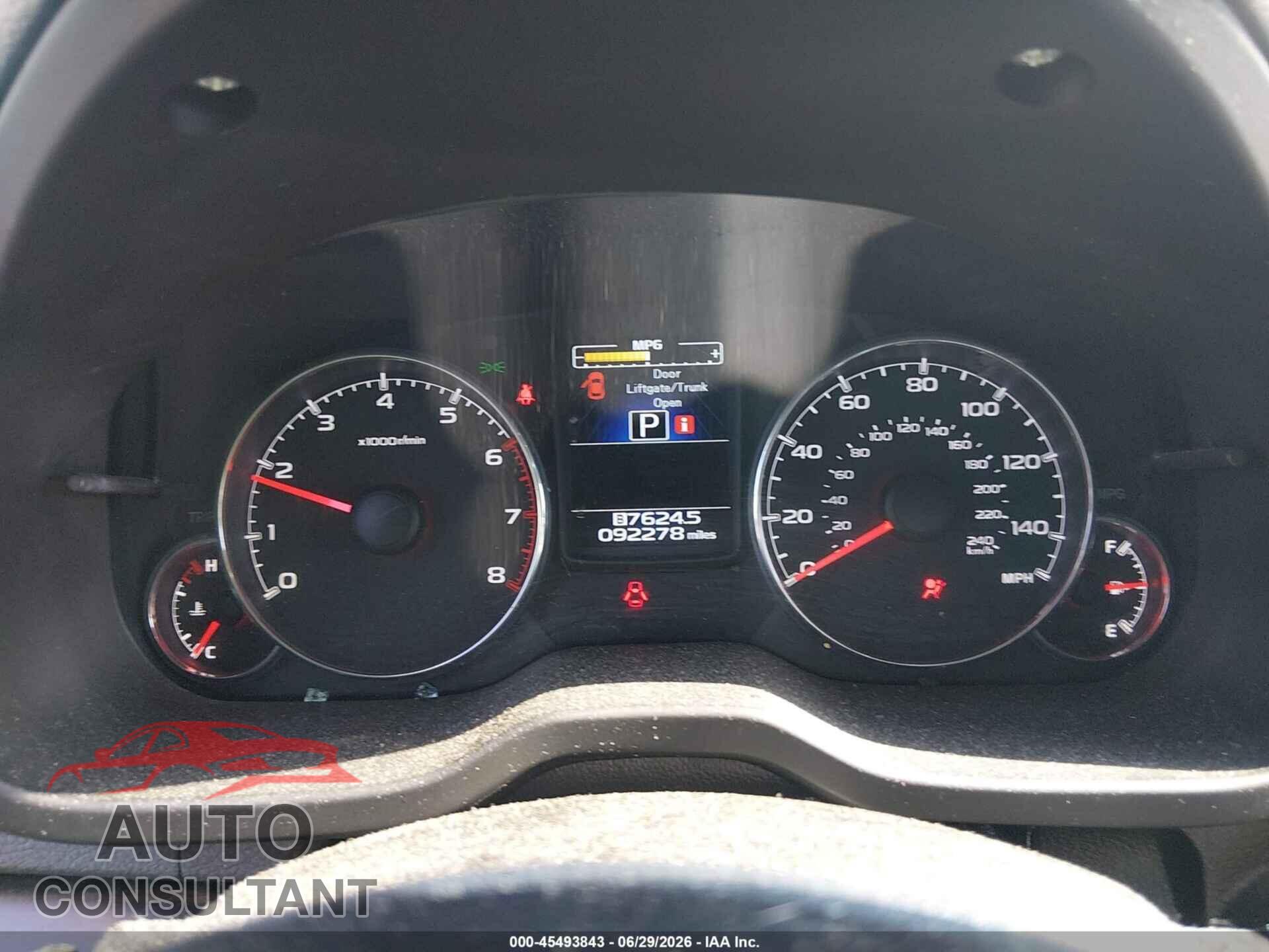 SUBARU OUTBACK 2014 - 4S4BRBPC6E3221209