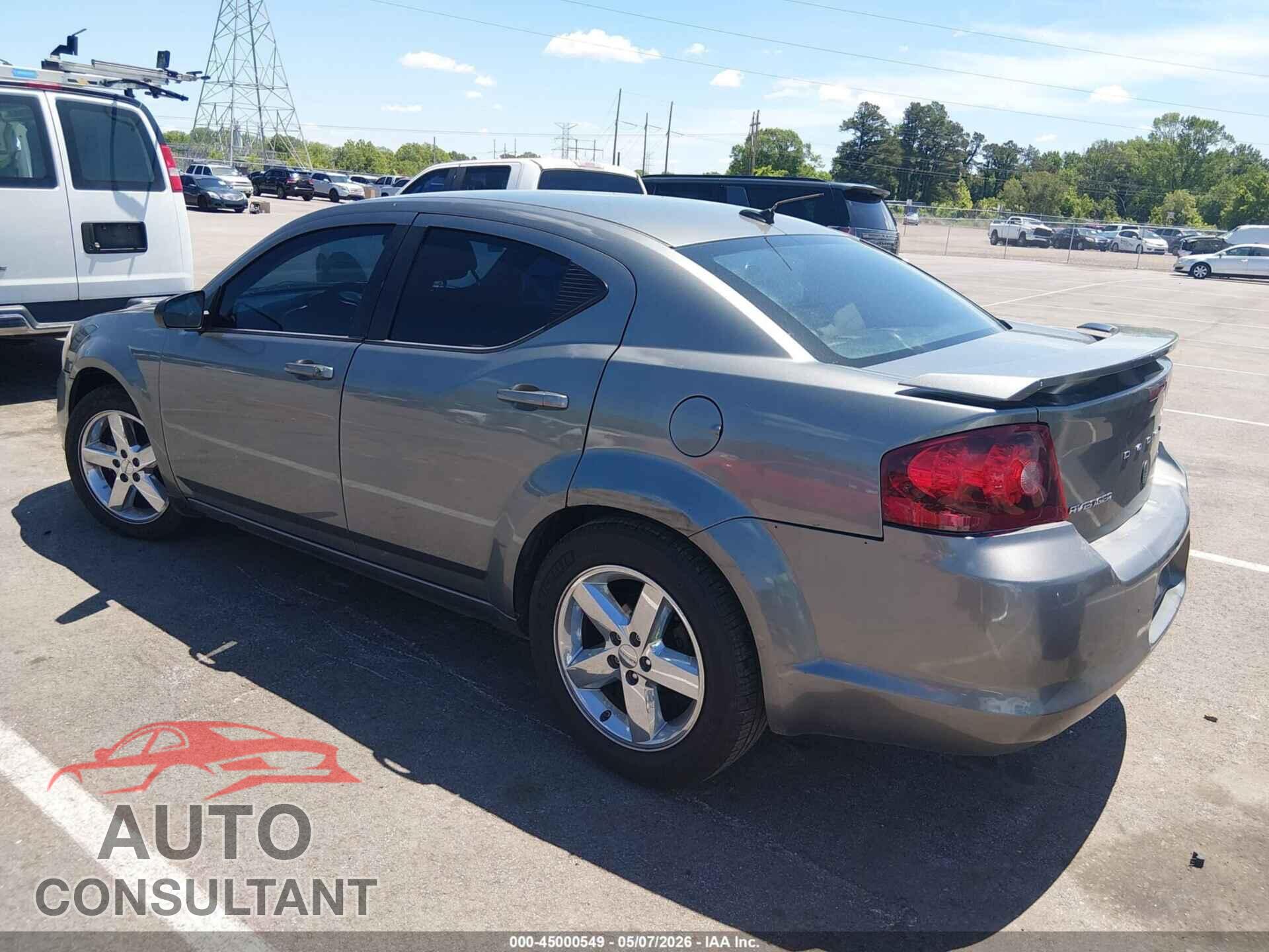DODGE AVENGER 2013 - 1C3CDZAB1DN702878
