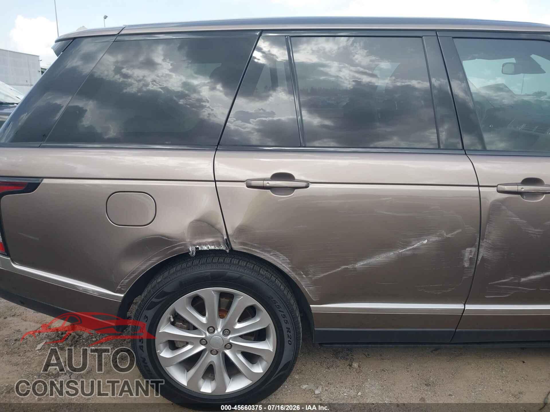 LAND ROVER RANGE ROVER 2015 - SALGS2VFXFA215446