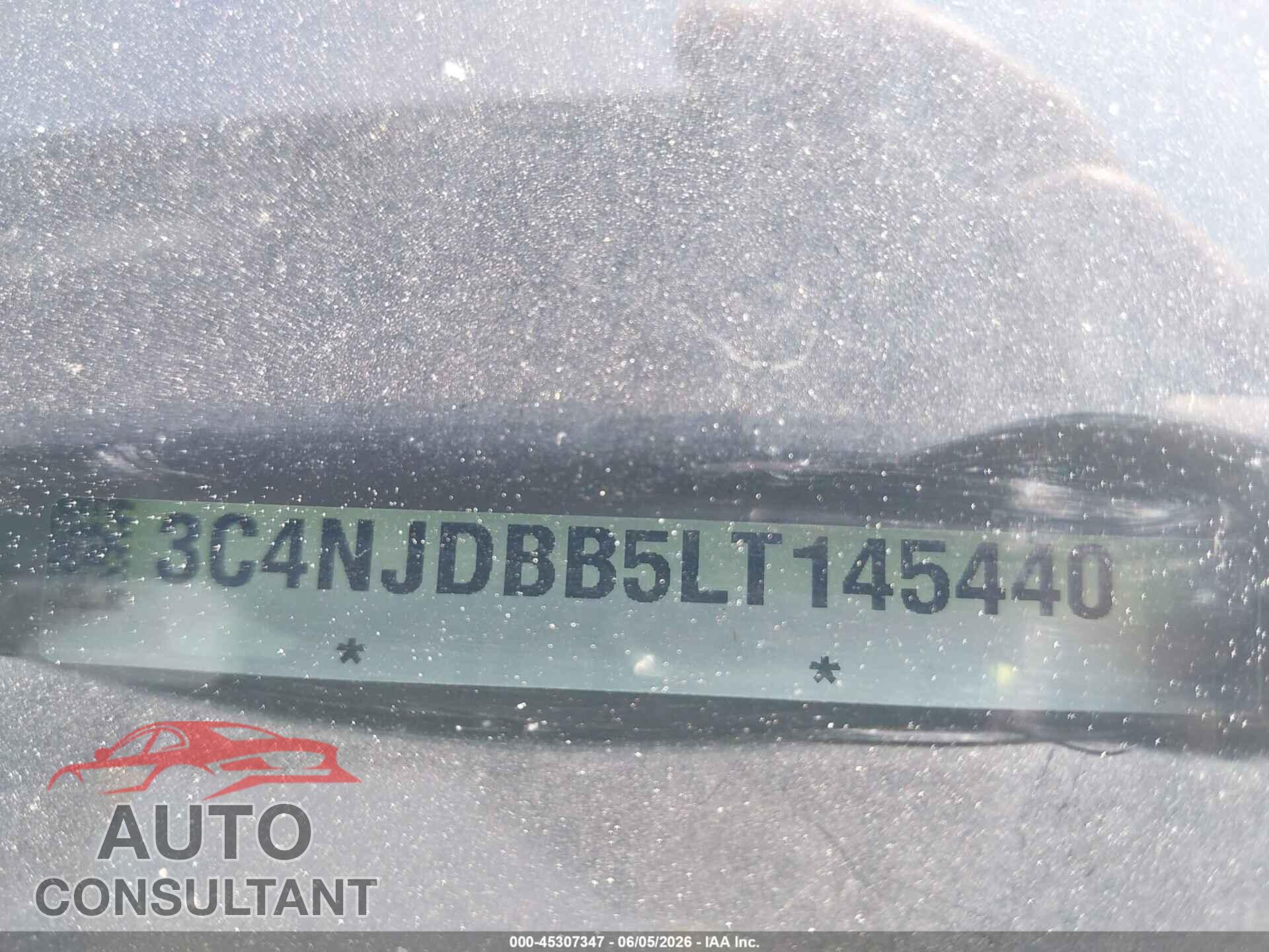 JEEP COMPASS 2020 - 3C4NJDBB5LT145440