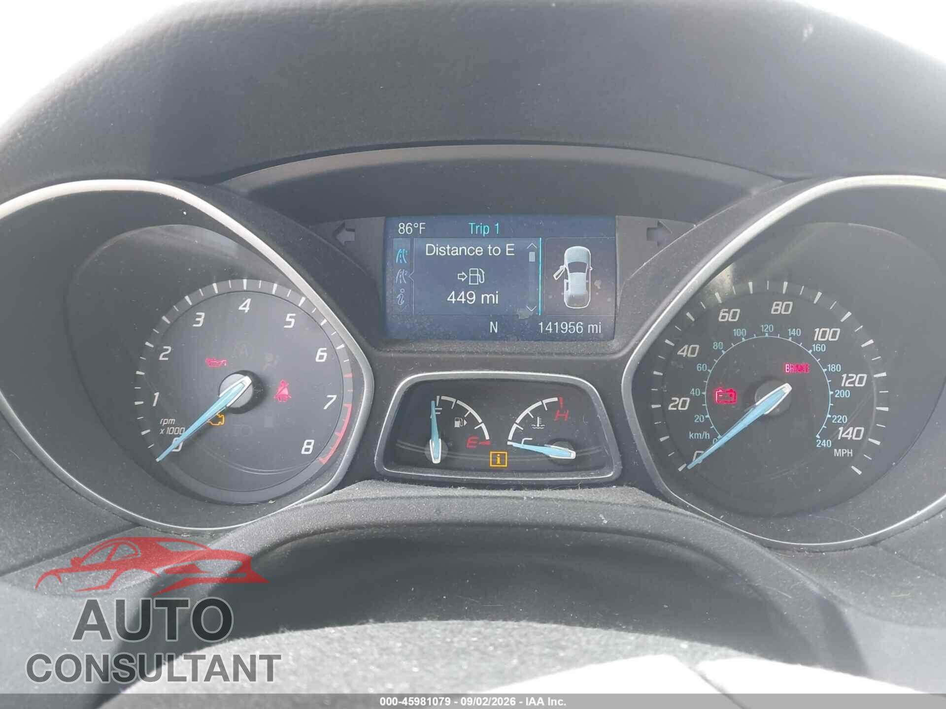 FORD FOCUS 2014 - 1FADP3E20EL248429