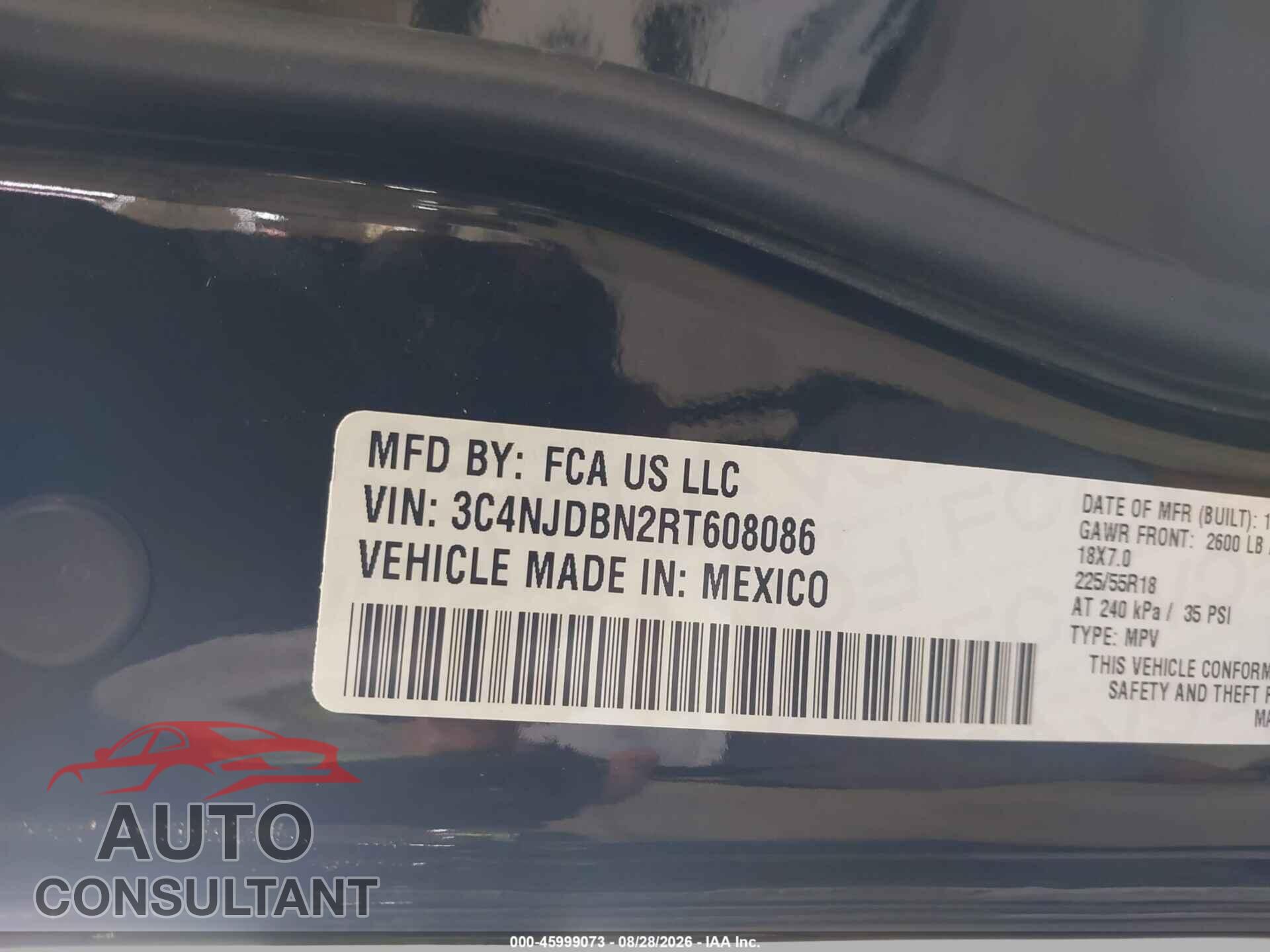 JEEP COMPASS 2024 - 3C4NJDBN2RT608086