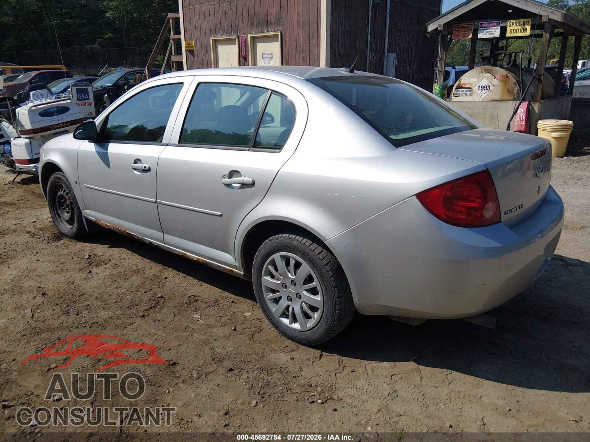 CHEVROLET COBALT 2009 - 1G1AS58H497278564
