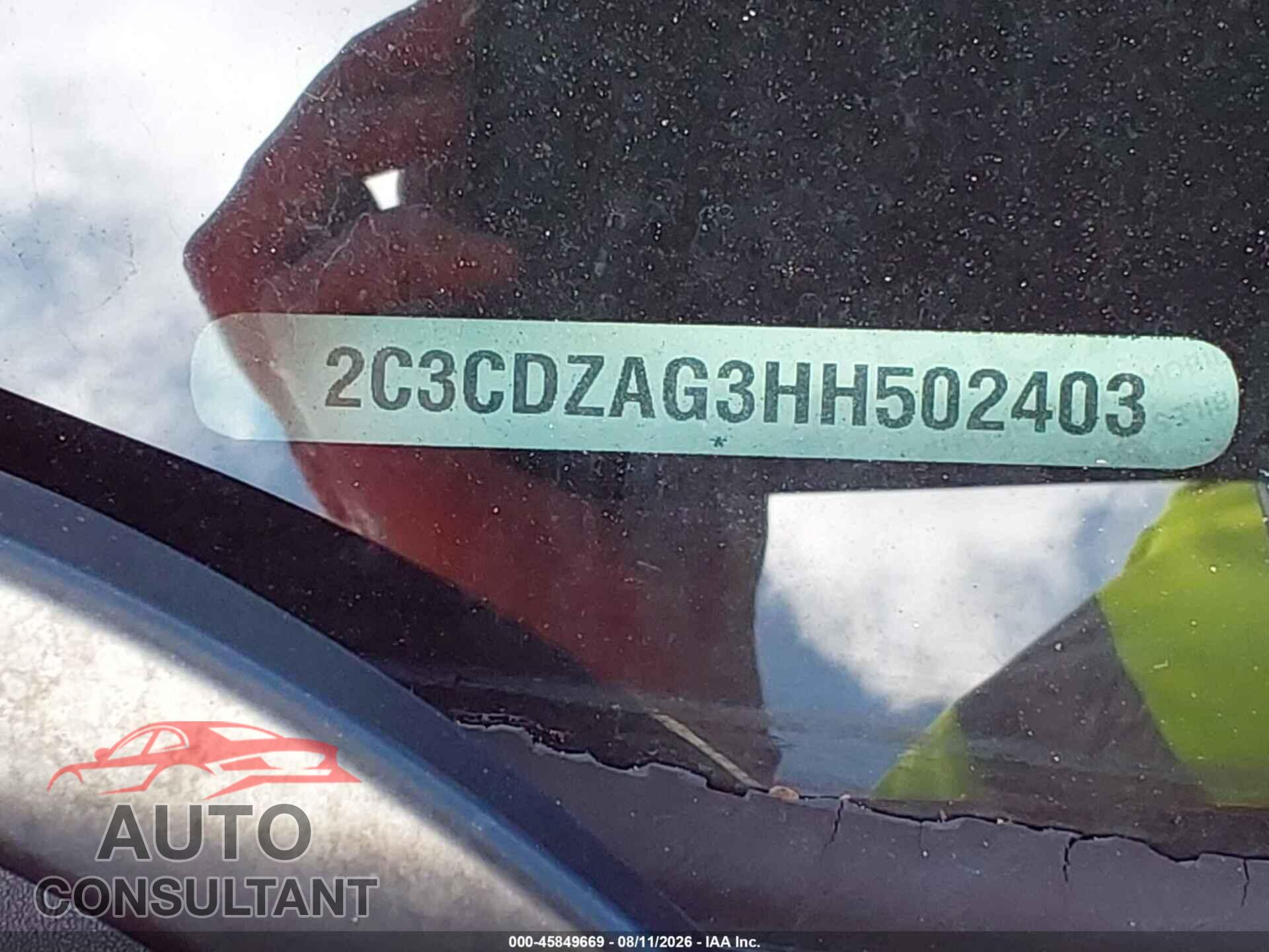 DODGE CHALLENGER 2017 - 2C3CDZAG3HH502403
