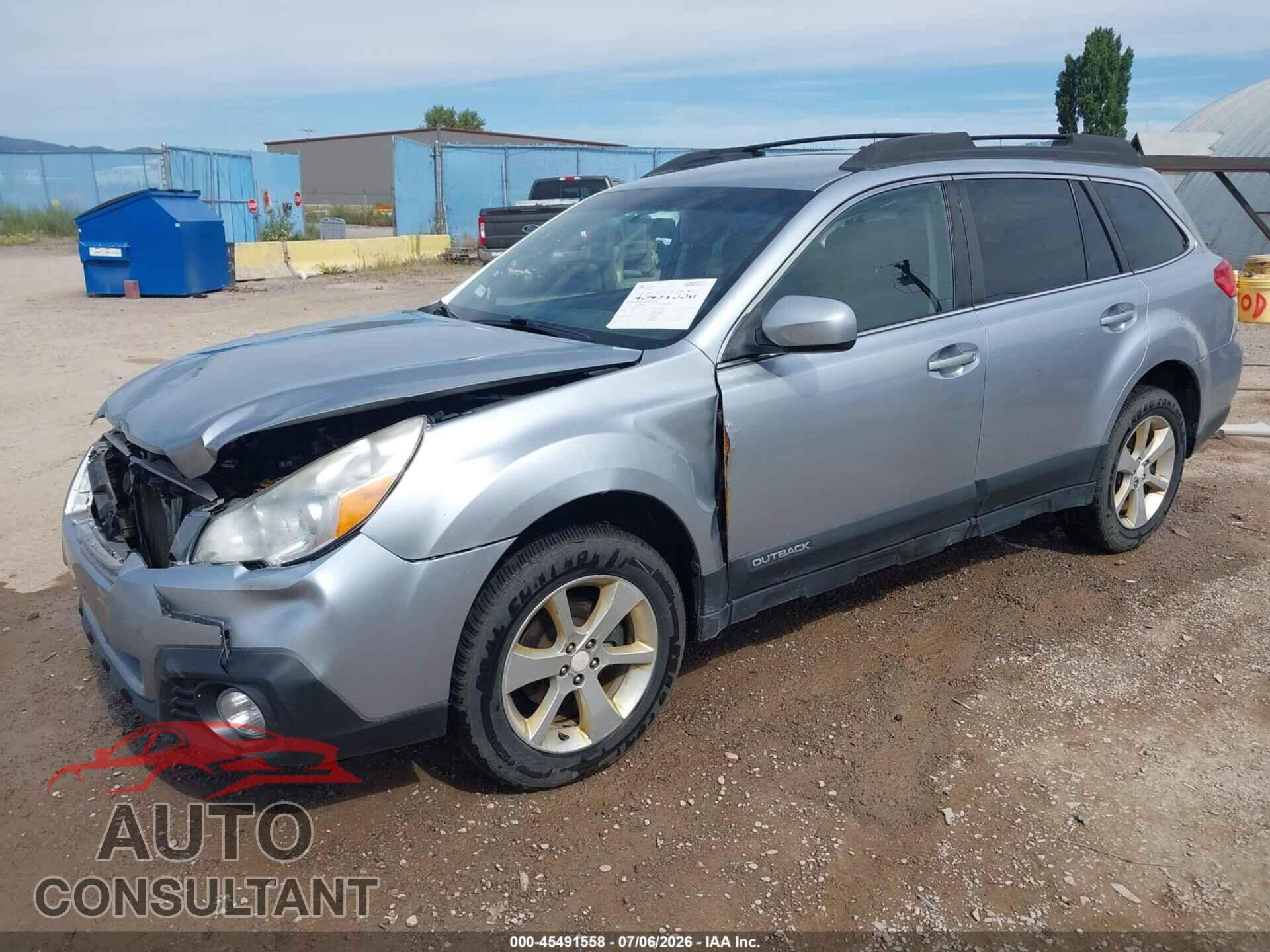 SUBARU OUTBACK 2013 - 4S4BRBCC3D3315097