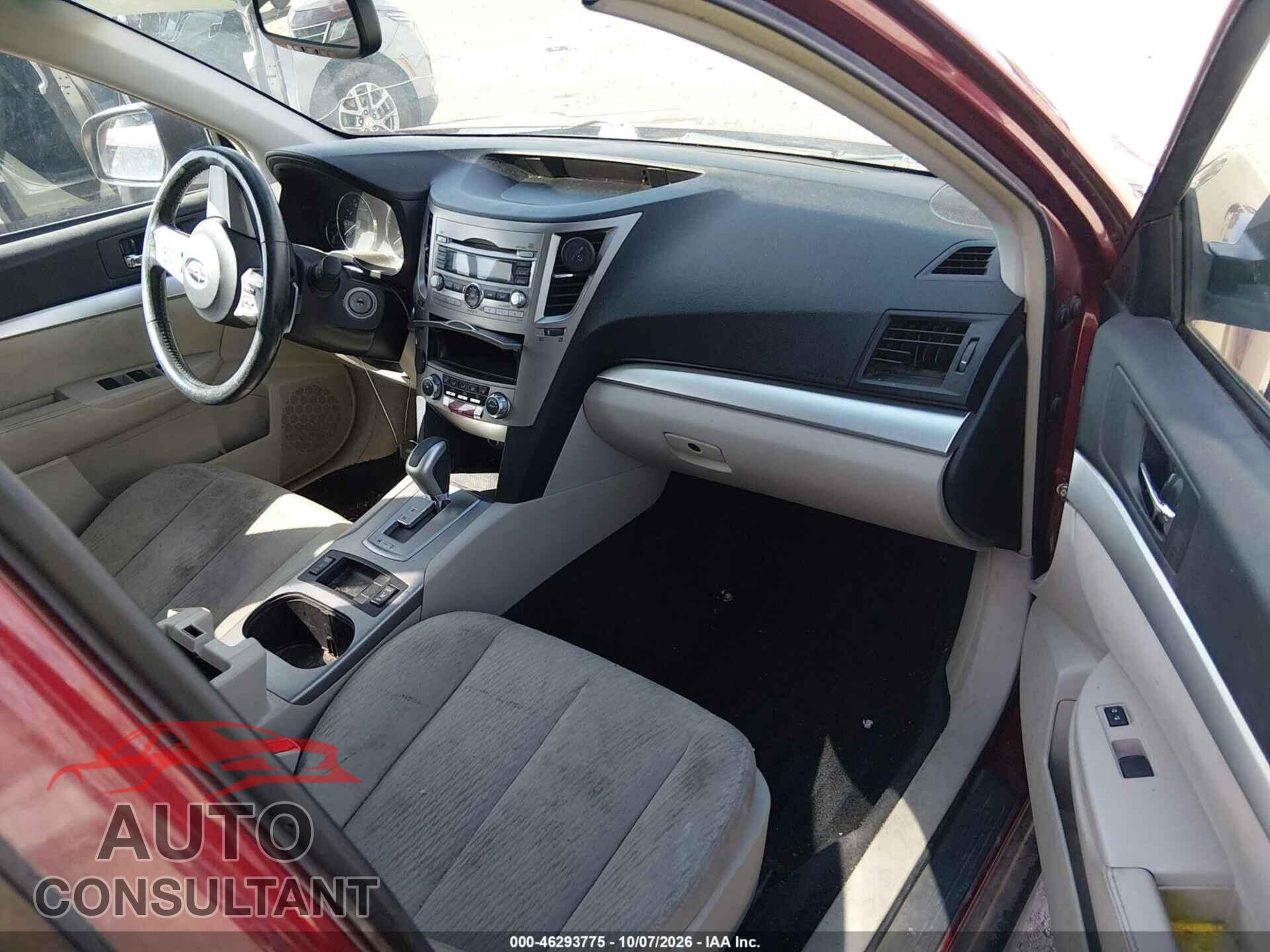 SUBARU OUTBACK 2011 - 4S4BRBCC4B3379016