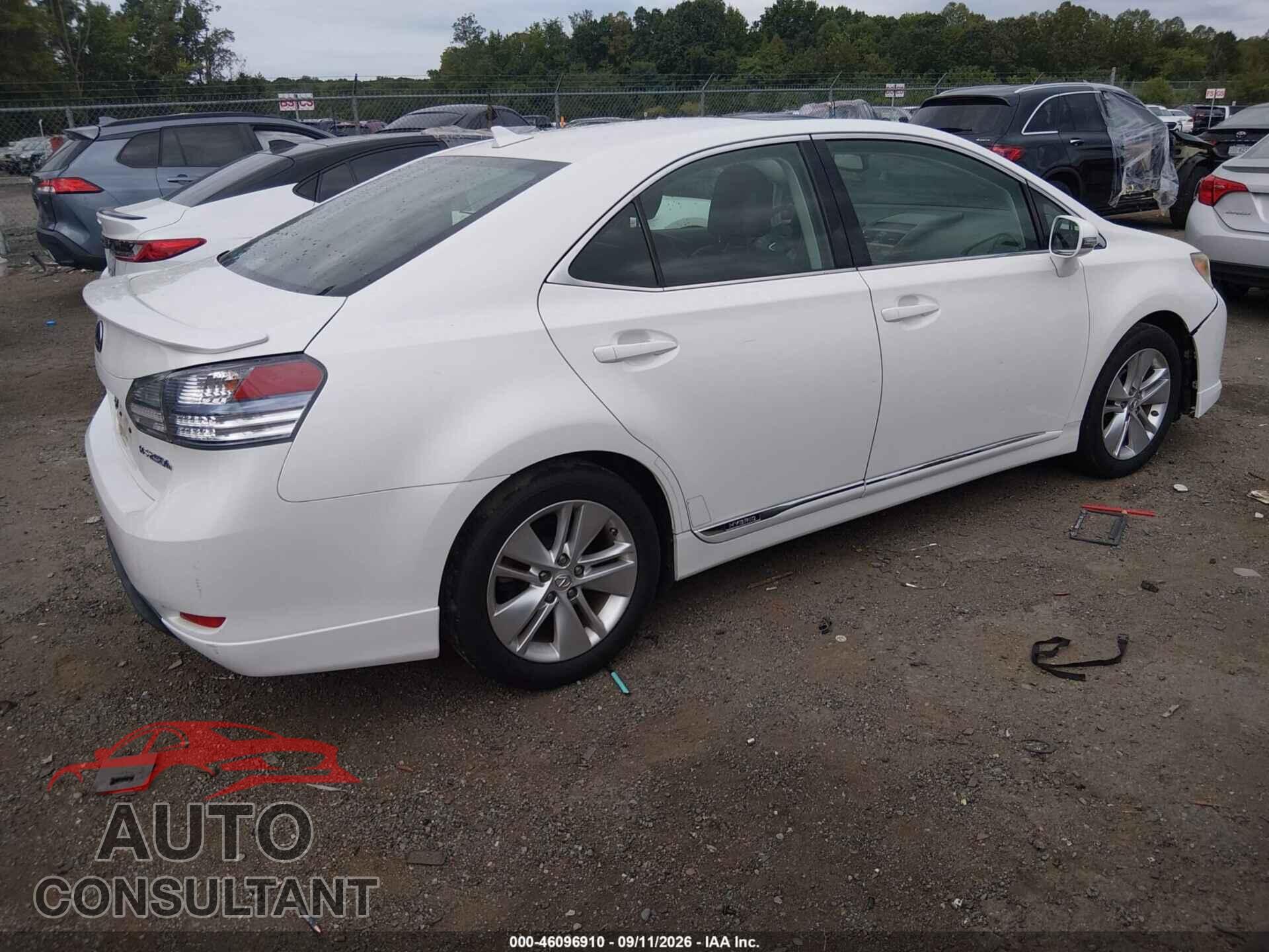 LEXUS HS 250H 2010 - JTHBB1BA0A2012104