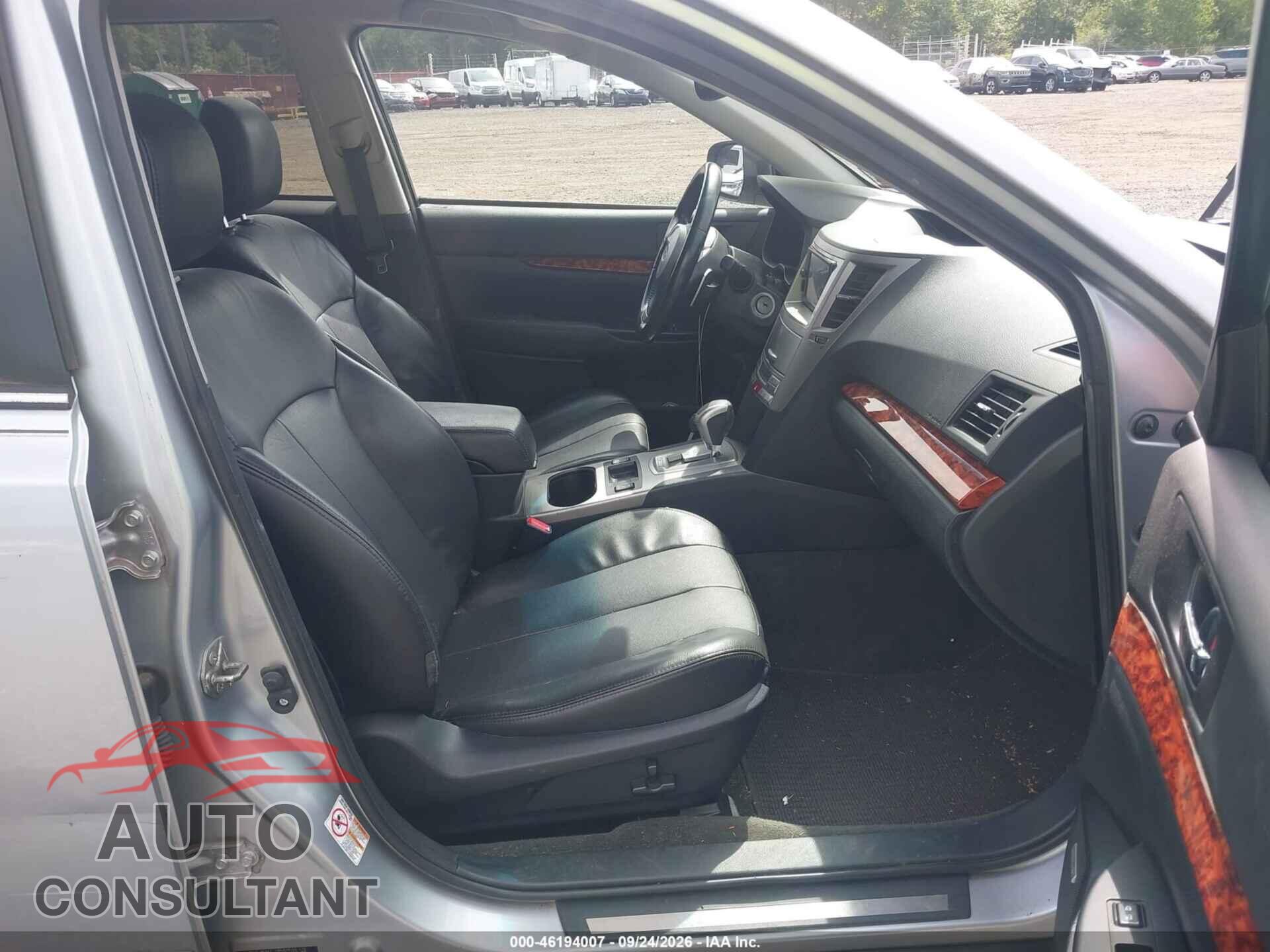 SUBARU OUTBACK 2012 - 4S4BRDKC9C2254792
