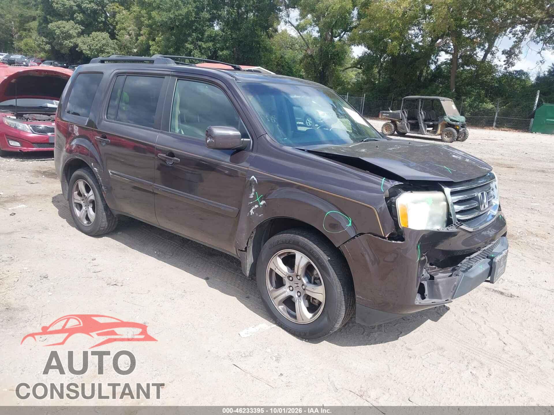 HONDA PILOT 2012 - 5FNYF3H60CB008908
