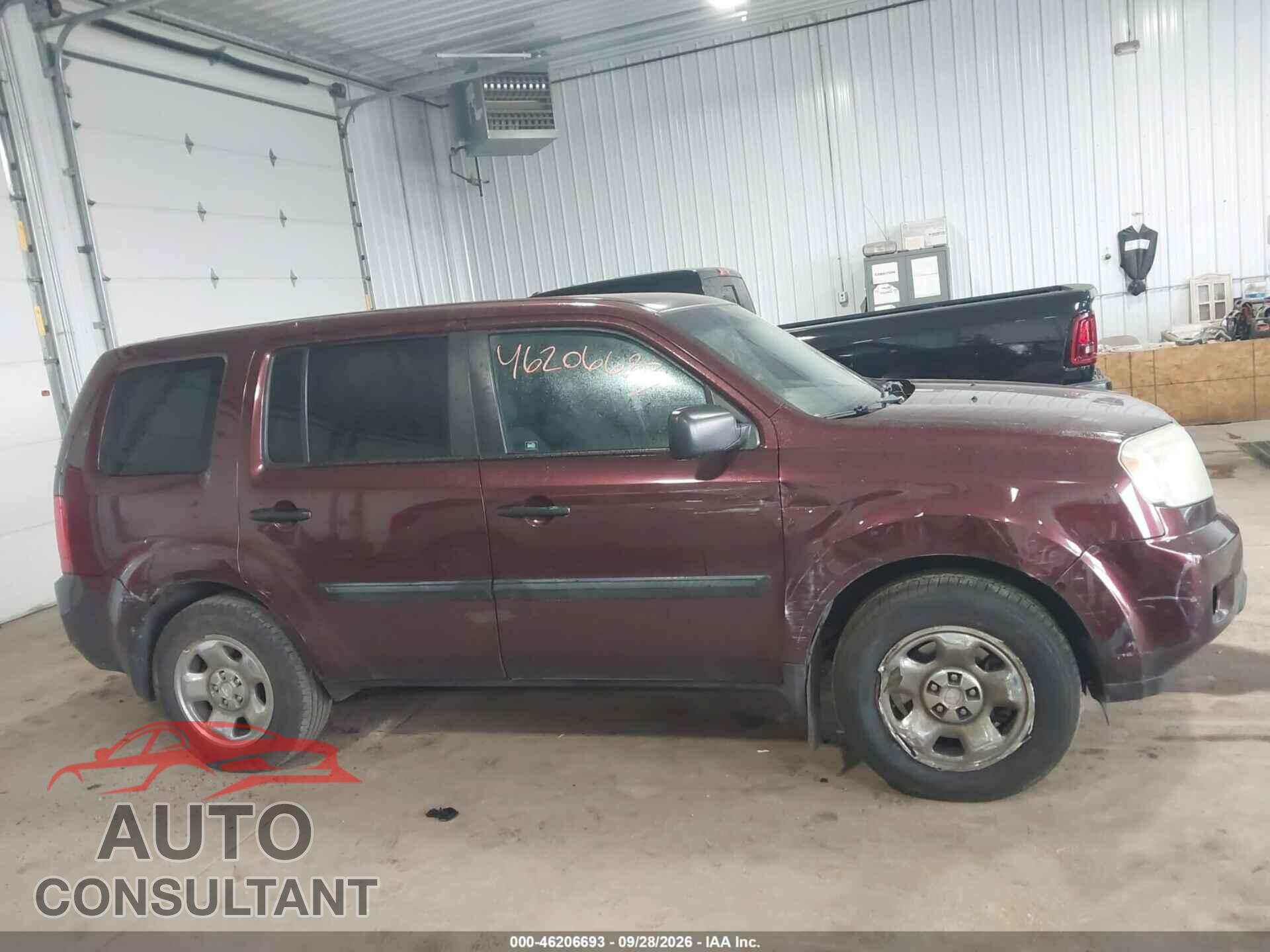 HONDA PILOT 2011 - 5FNYF4H21BB040512