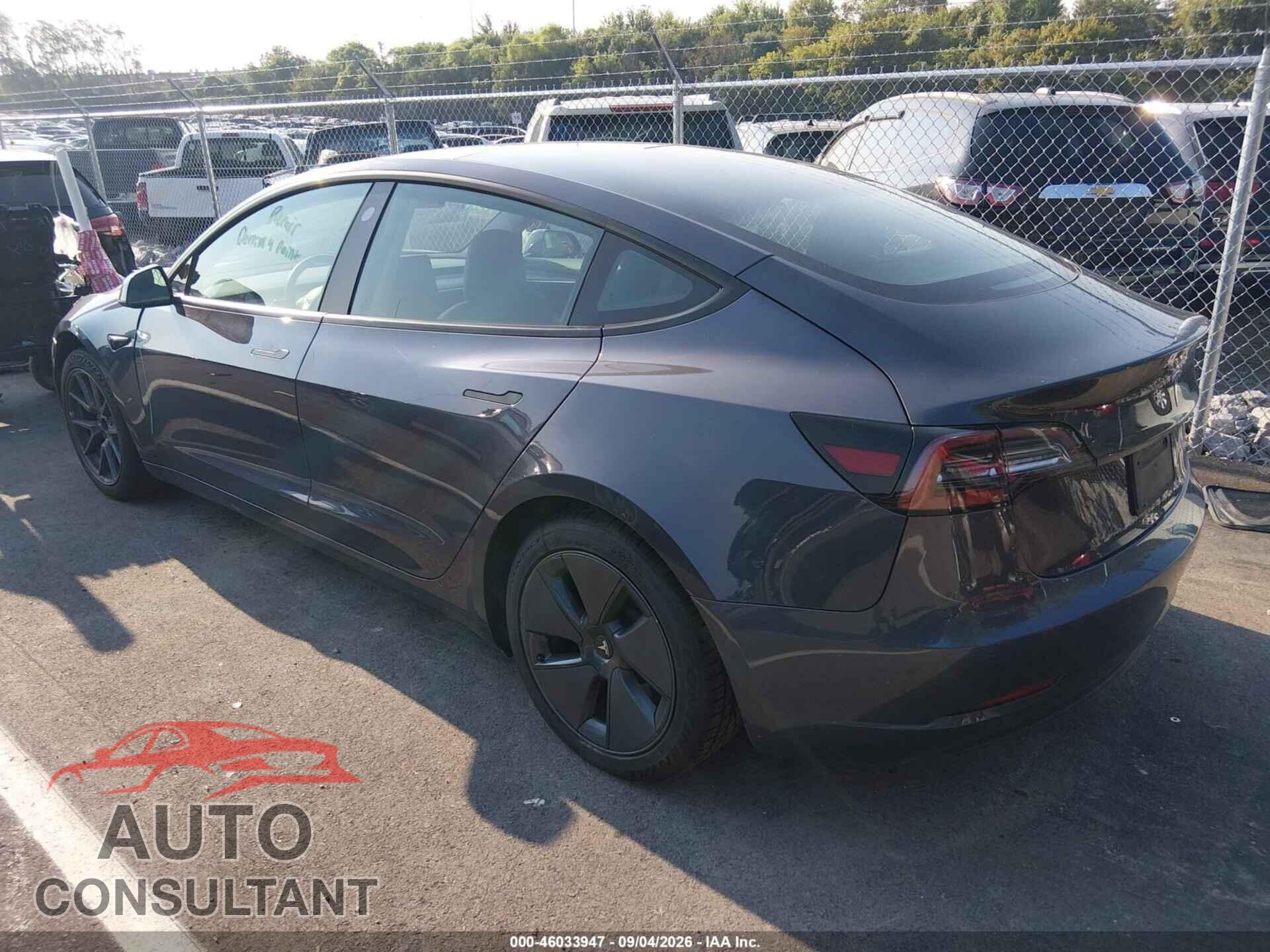 TESLA MODEL 3 2022 - 5YJ3E1EB2NF181352