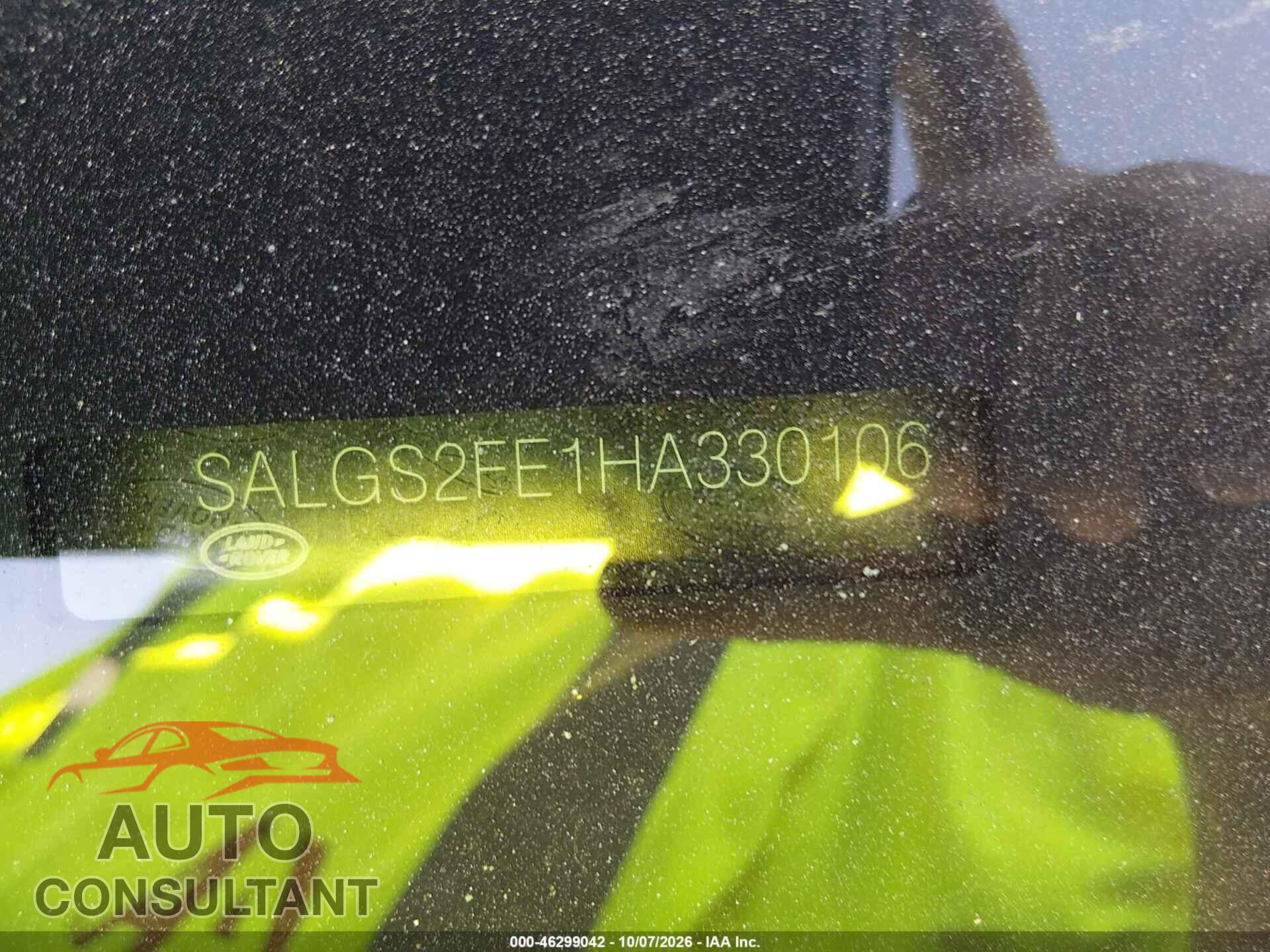 LAND ROVER RANGE ROVER 2017 - SALGS2FE1HA330106