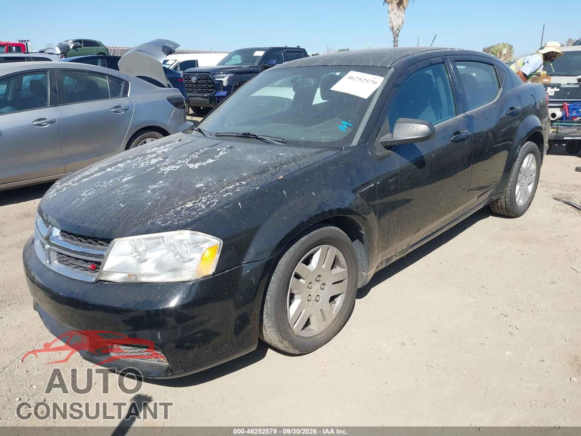 DODGE AVENGER 2012 - 1C3CDZAB8CN223694