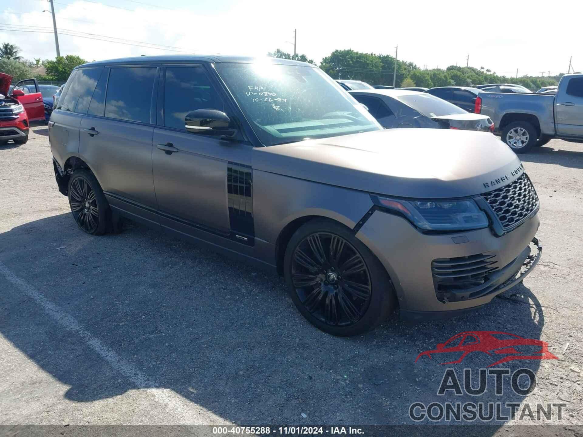 LAND ROVER RANGE ROVER 2019 - SALGS5RE5KA550840