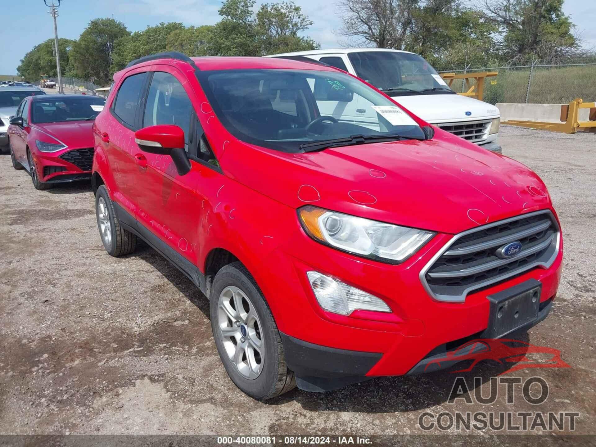 FORD ECOSPORT 2018 - MAJ6P1UL6JC226775