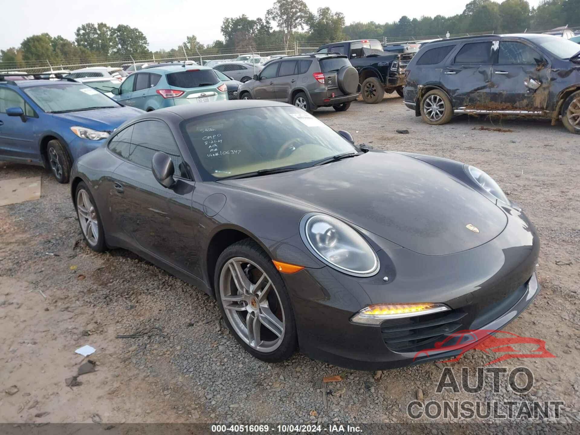 PORSCHE 911 2014 - WP0AA2A9XES106347