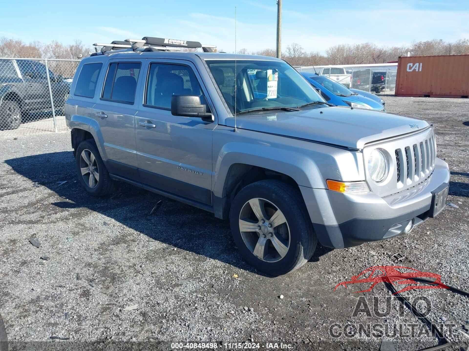 JEEP PATRIOT 2016 - 1C4NJRFB6GD692834