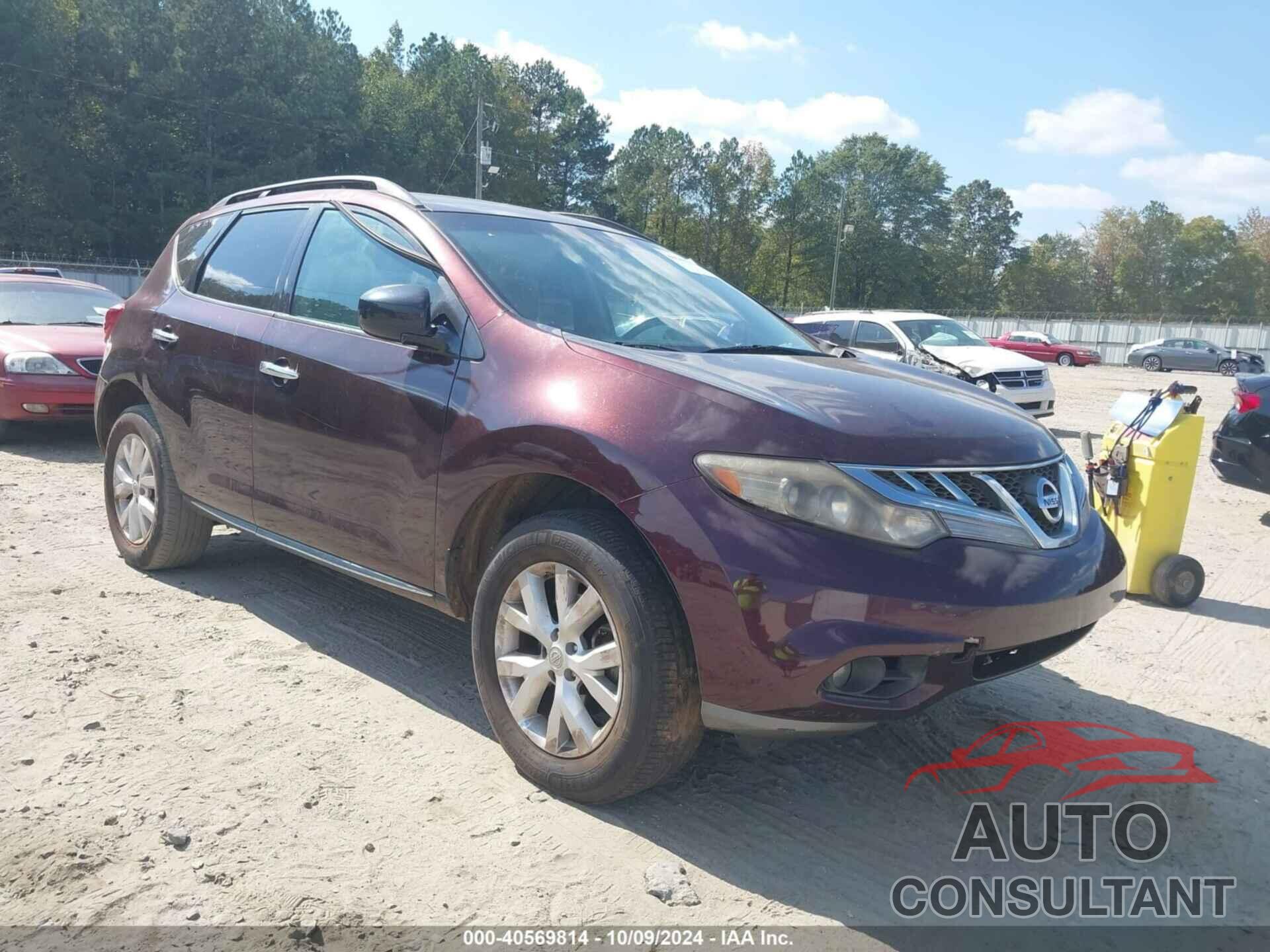 NISSAN MURANO 2013 - JN8AZ1MW1DW315900