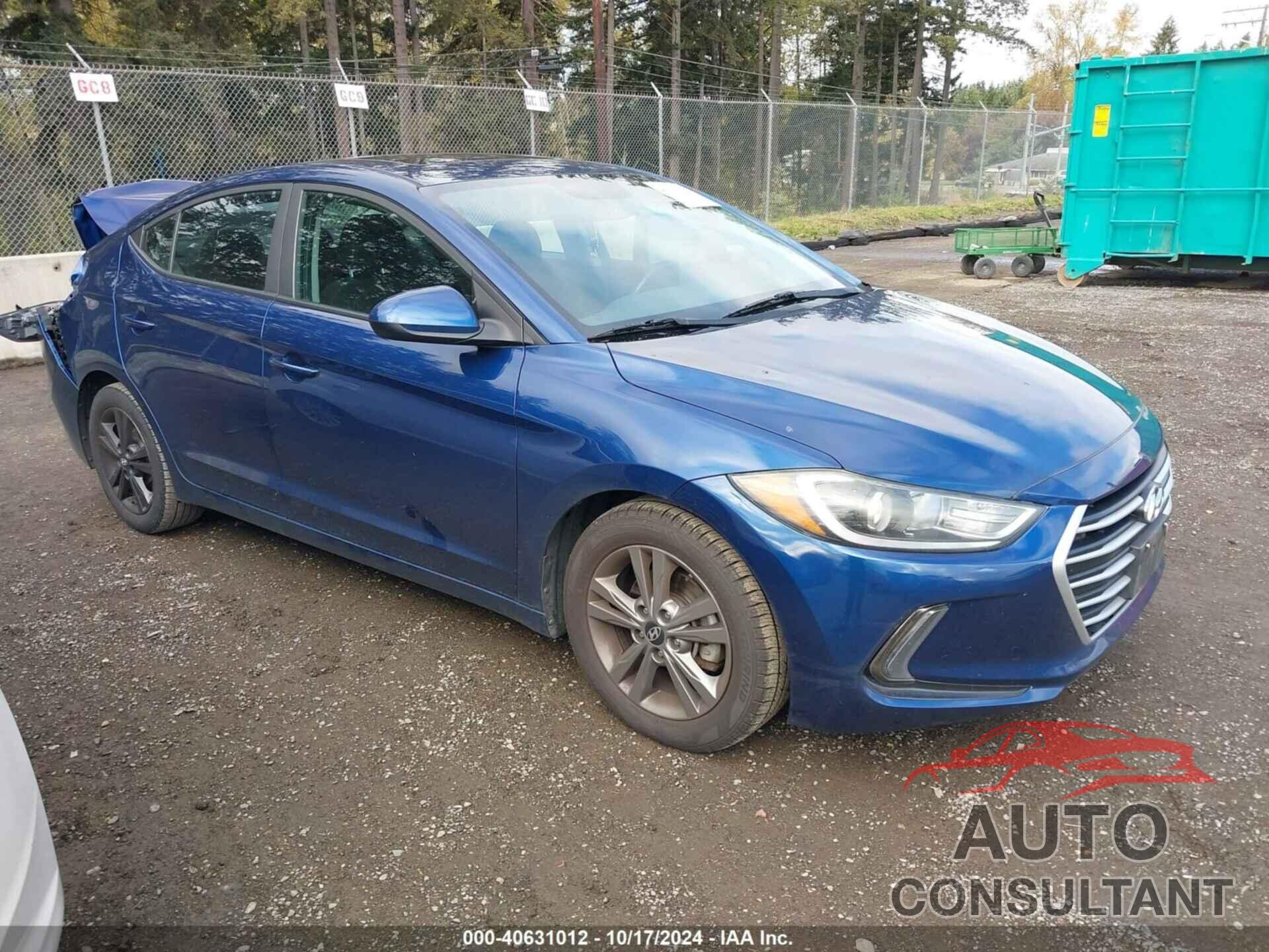 HYUNDAI ELANTRA 2017 - 5NPD84LF7HH123682