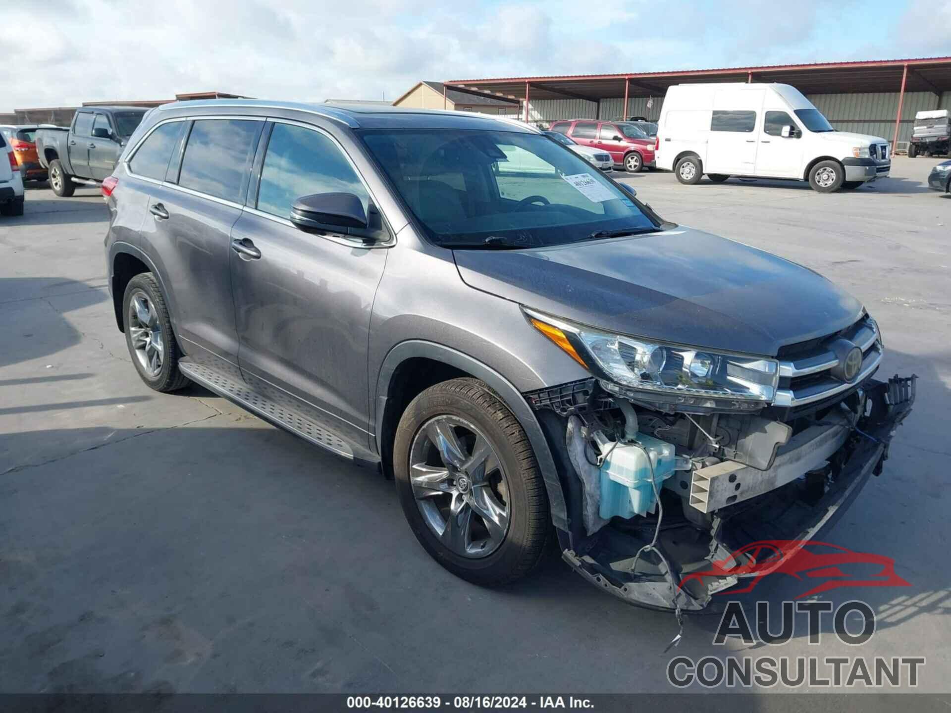 TOYOTA HIGHLANDER 2018 - 5TDYZRFH9JS265394