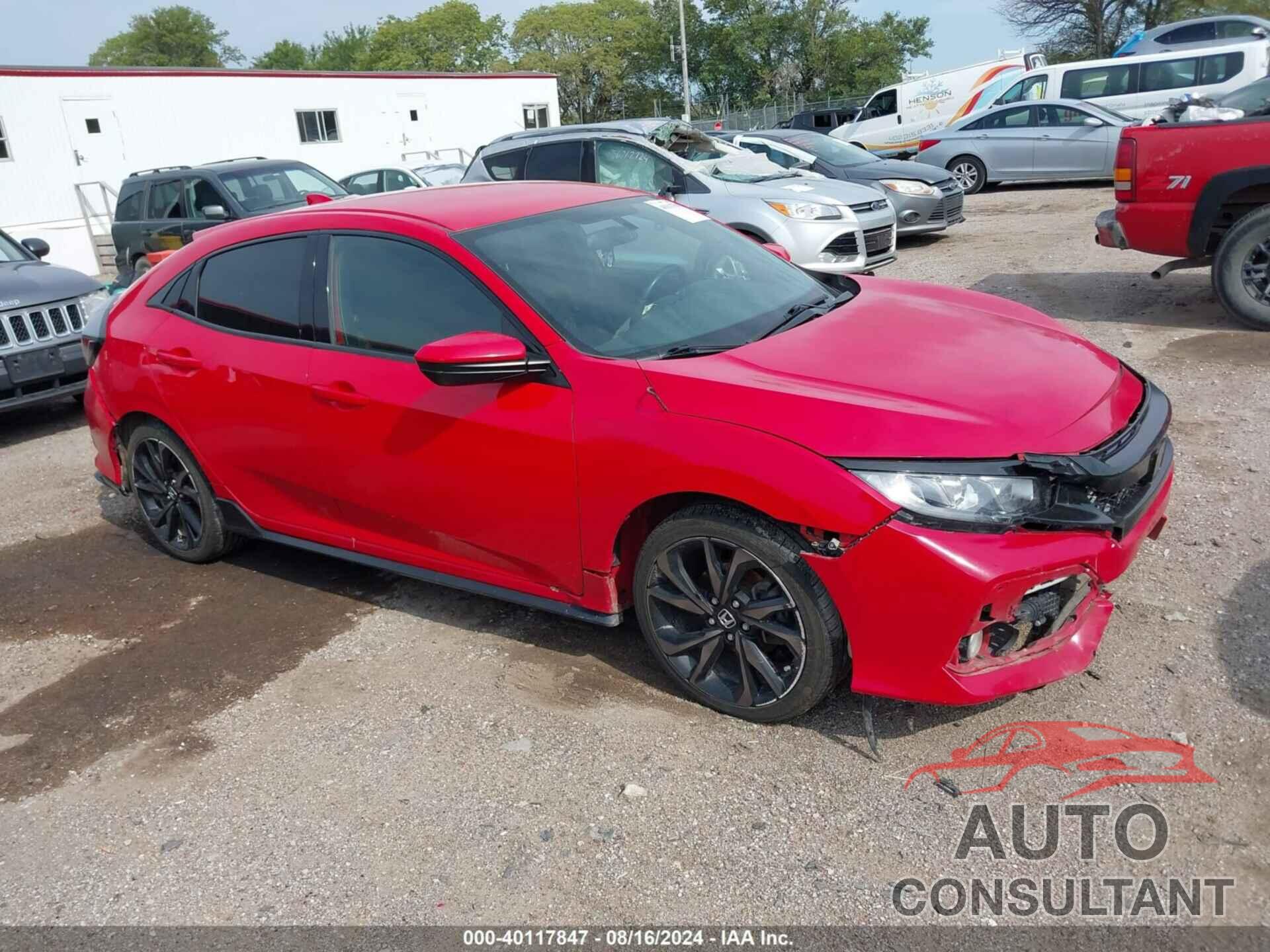 HONDA CIVIC HATCHBACK 2018 - SHHFK7H42JU426150