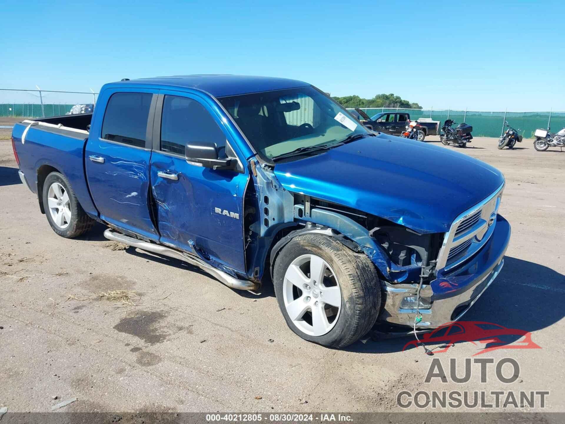 DODGE RAM 1500 2009 - 1D3HV13T19S738527