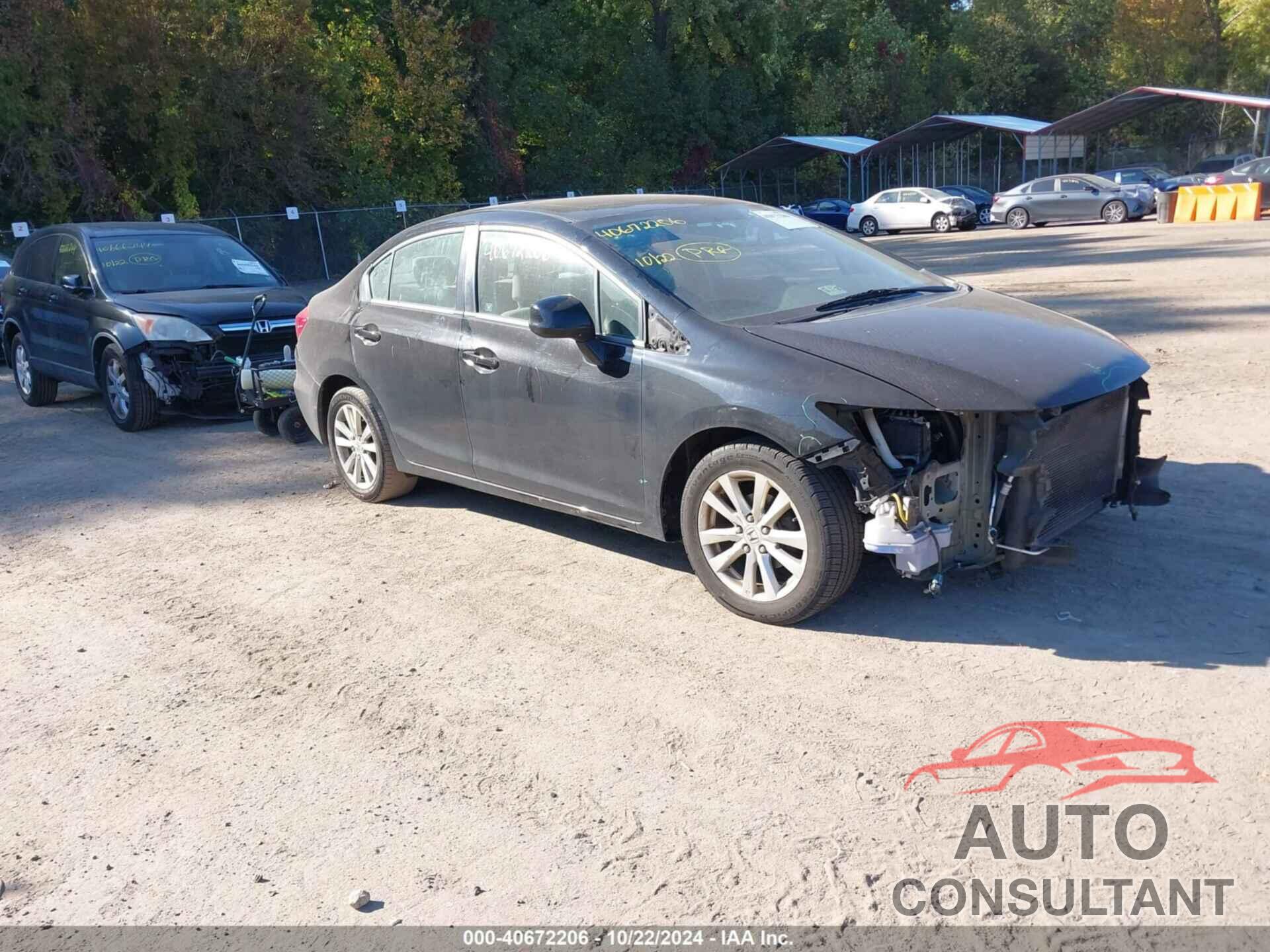HONDA CIVIC 2012 - 19XFB2F89CE316022