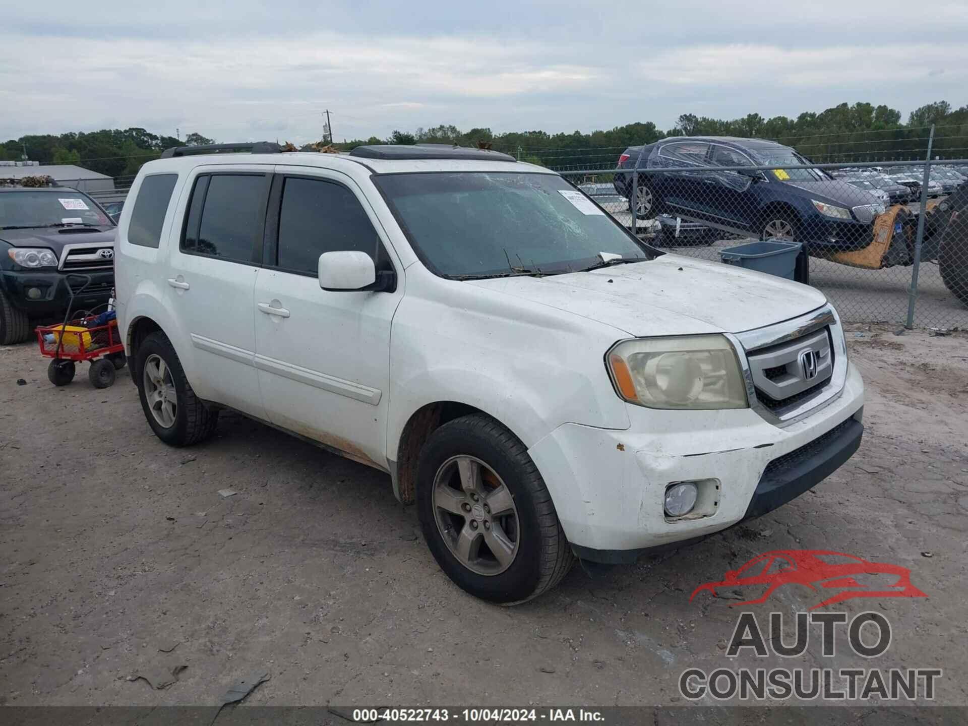 HONDA PILOT 2010 - 5FNYF3H61AB007781