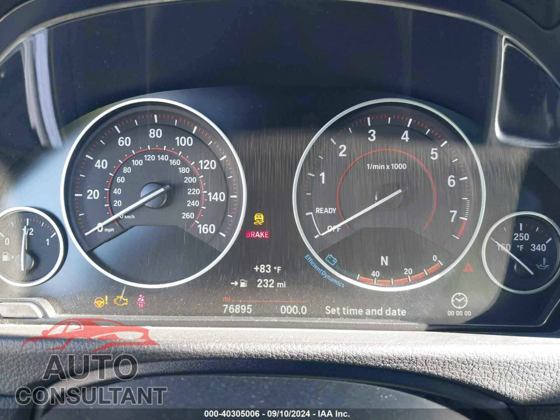 BMW 328I 2016 - WBA8E9G50GNU29952