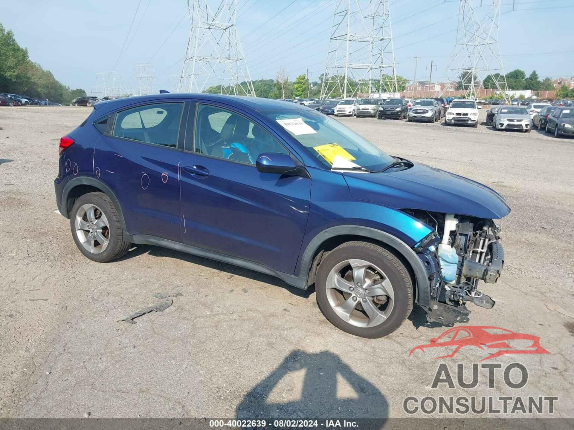 HONDA HR-V 2016 - 3CZRU6H34GM770748