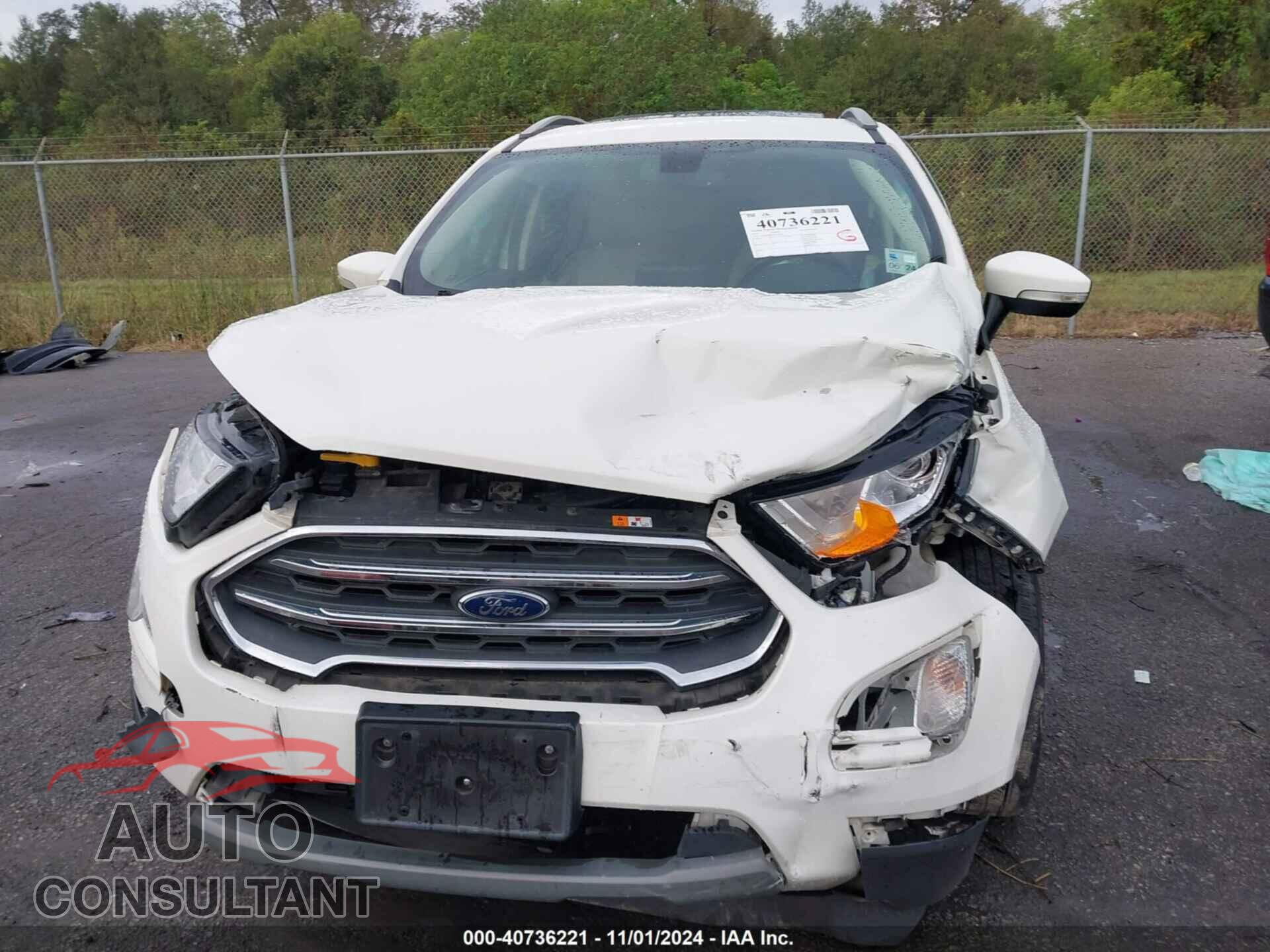 FORD ECOSPORT 2020 - MAJ6S3KL8LC359957
