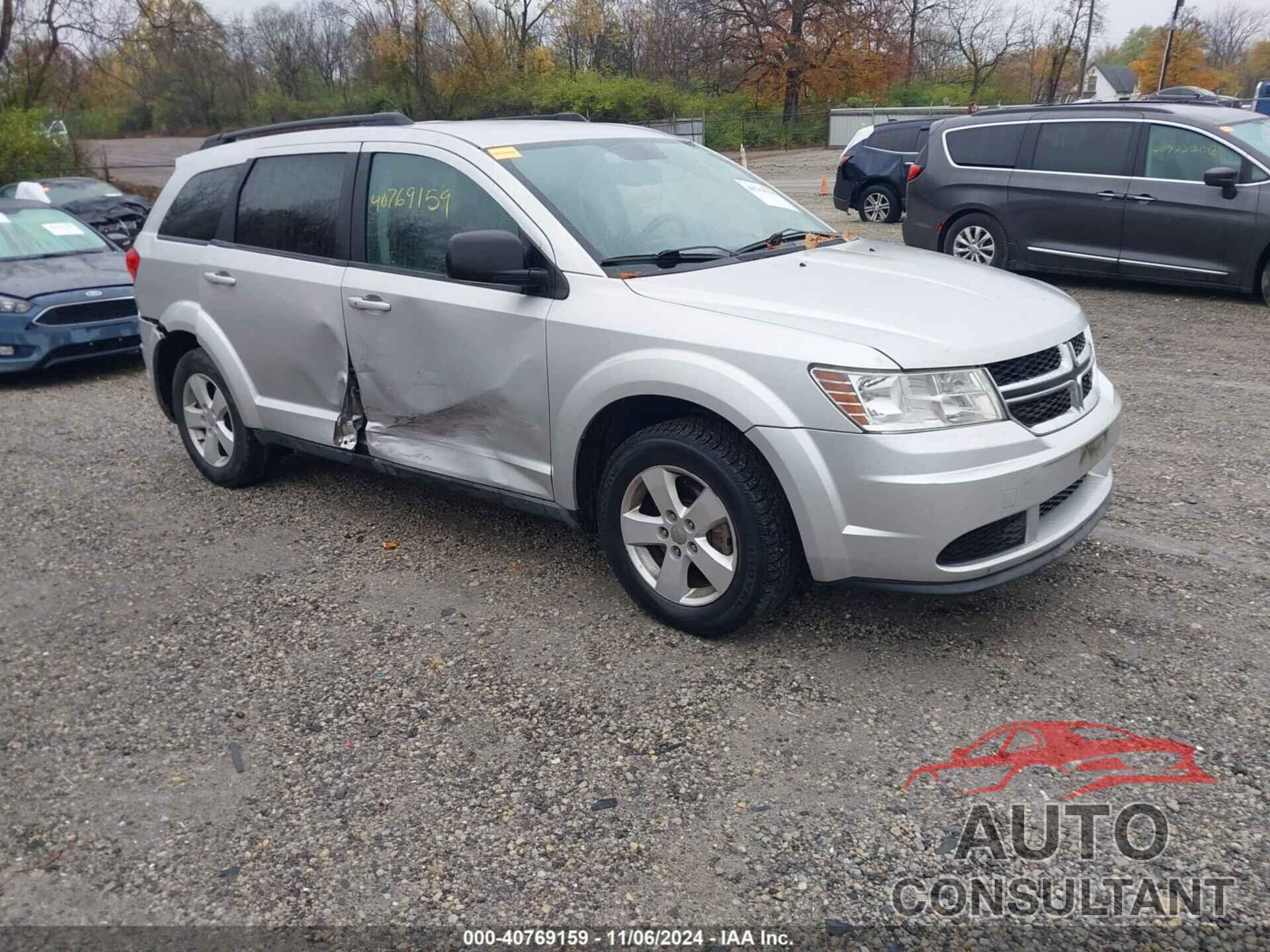 DODGE JOURNEY 2013 - 3C4PDCAB5DT570203