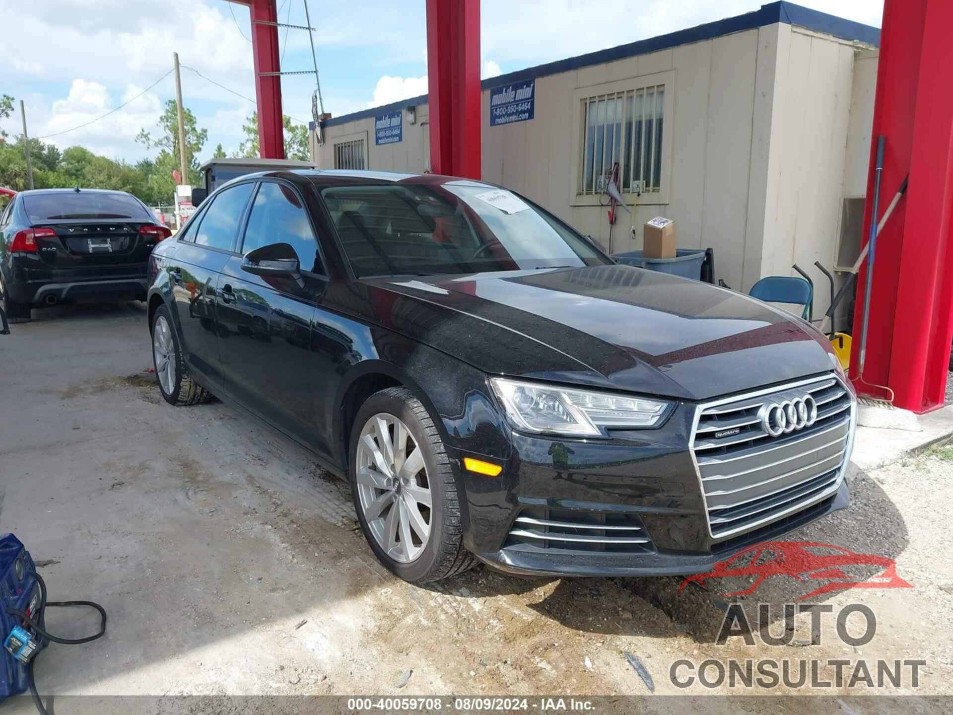 AUDI A4 2017 - WAUANAF4XHN032391