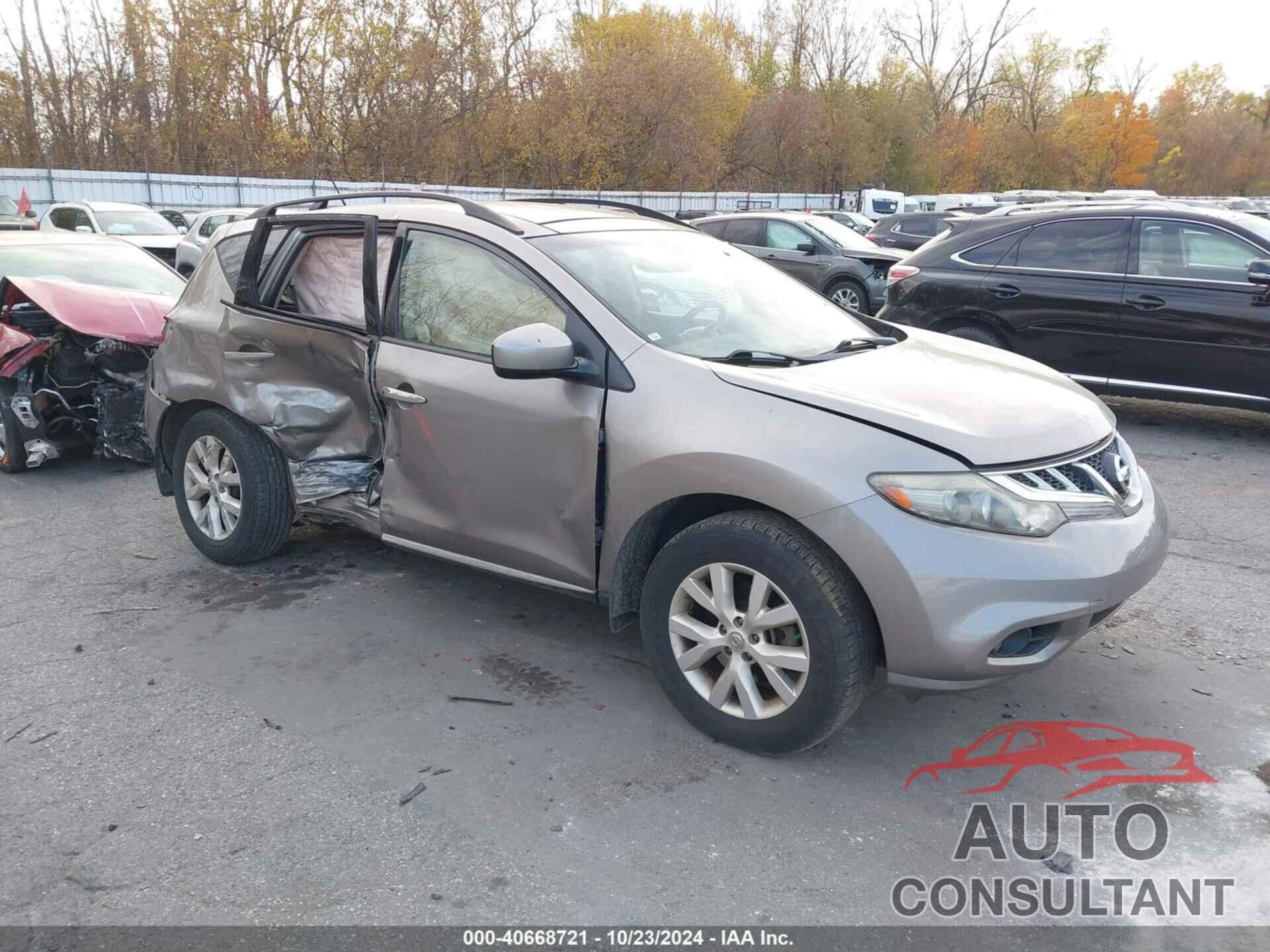 NISSAN MURANO 2011 - JN8AZ1MU1BW068065