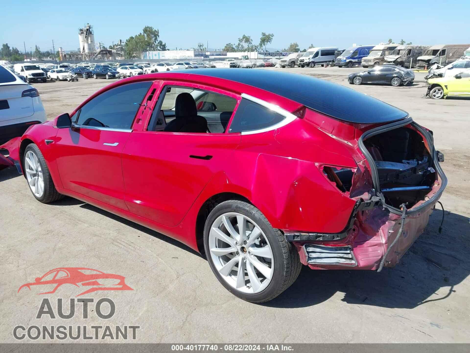 TESLA MODEL 3 2019 - 5YJ3E1EB8KF406594