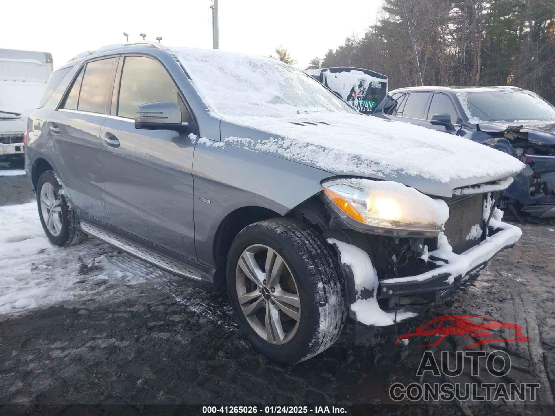 MERCEDES-BENZ ML 350 2012 - 4JGDA5HB9CA011302