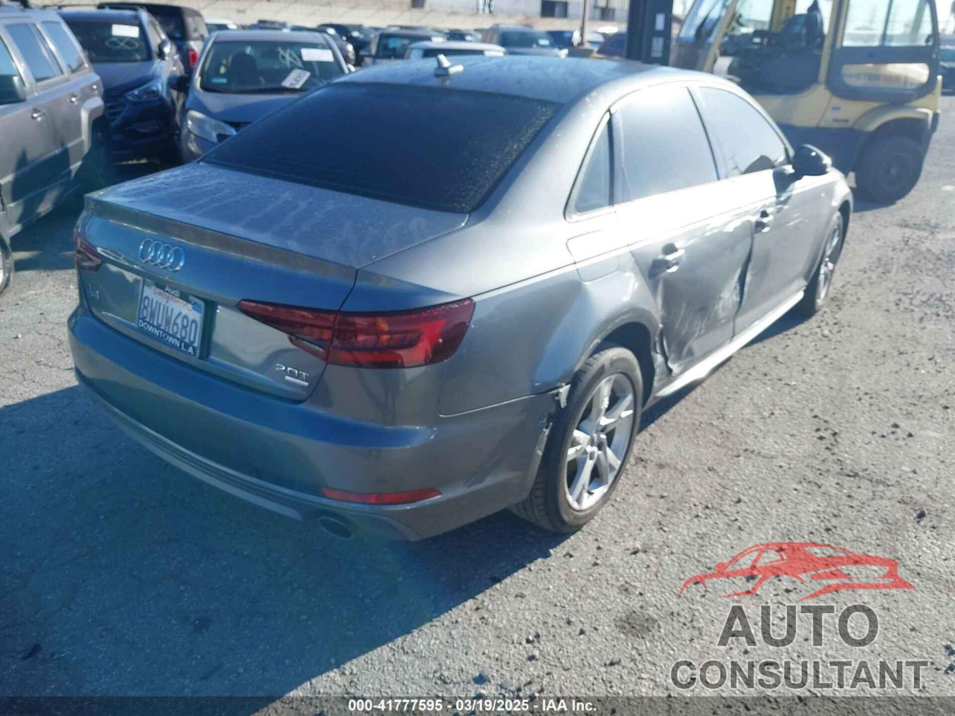 AUDI A4 2018 - WAUKMAF41JA122159