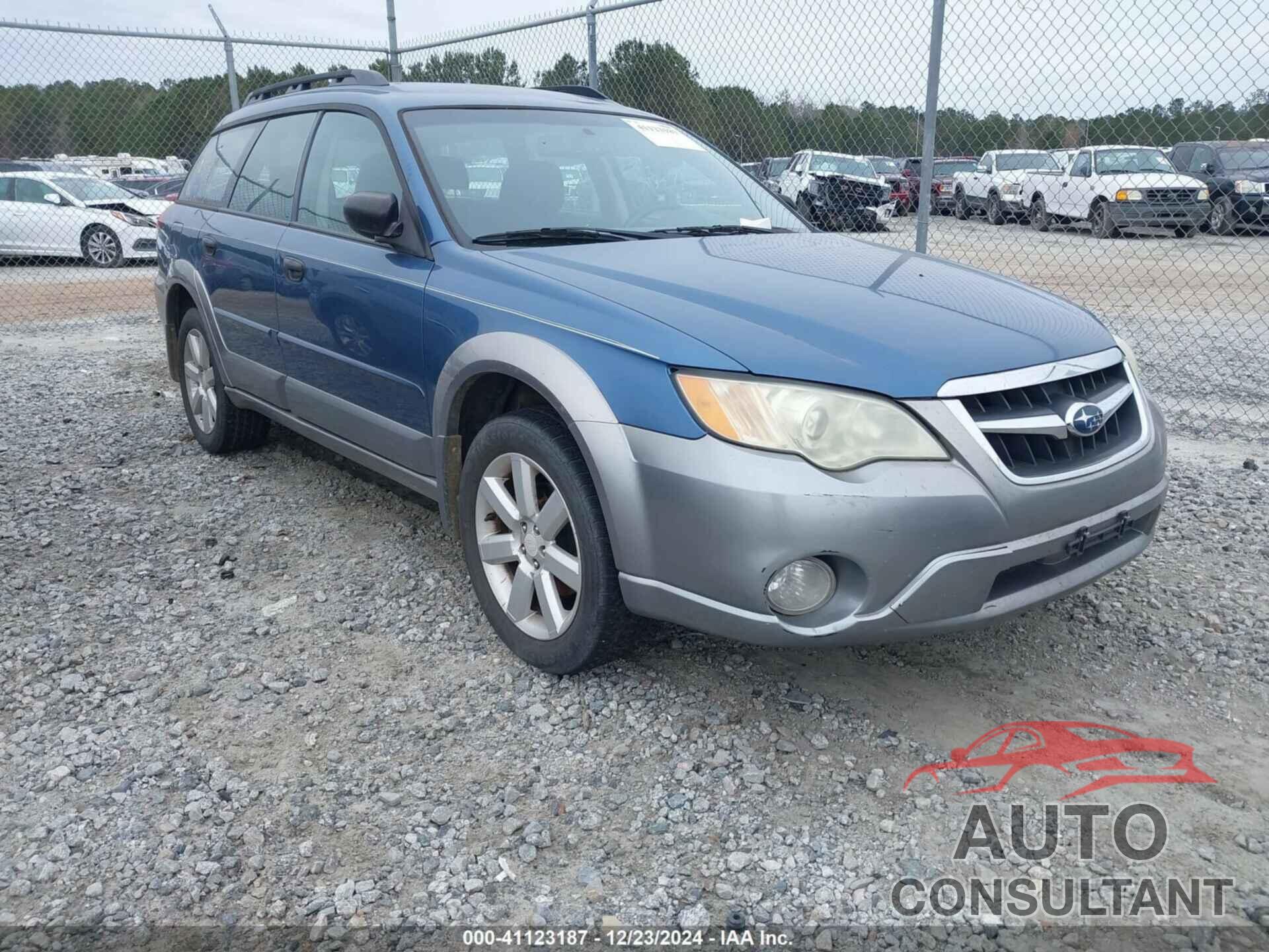 SUBARU OUTBACK 2009 - 4S4BP61C296333337