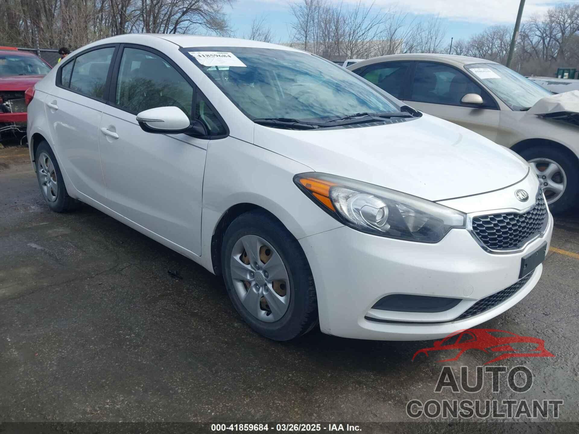 KIA FORTE 2016 - KNAFX4A64G5541238