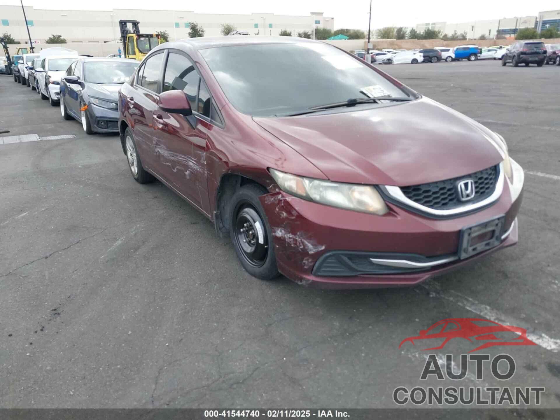 HONDA CIVIC 2013 - 19XFB2F54DE266363