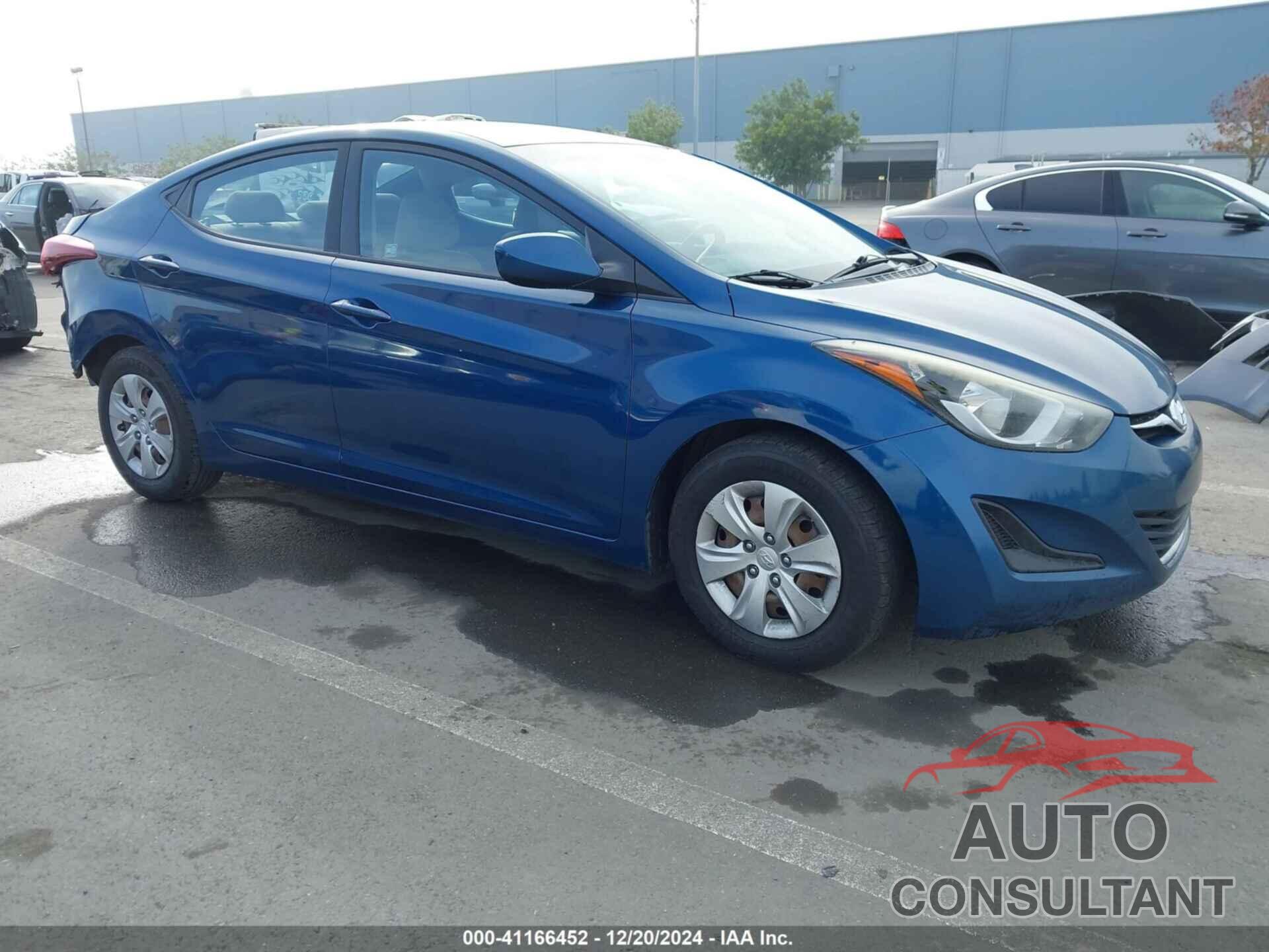 HYUNDAI ELANTRA 2016 - KMHDH4AE1GU645055